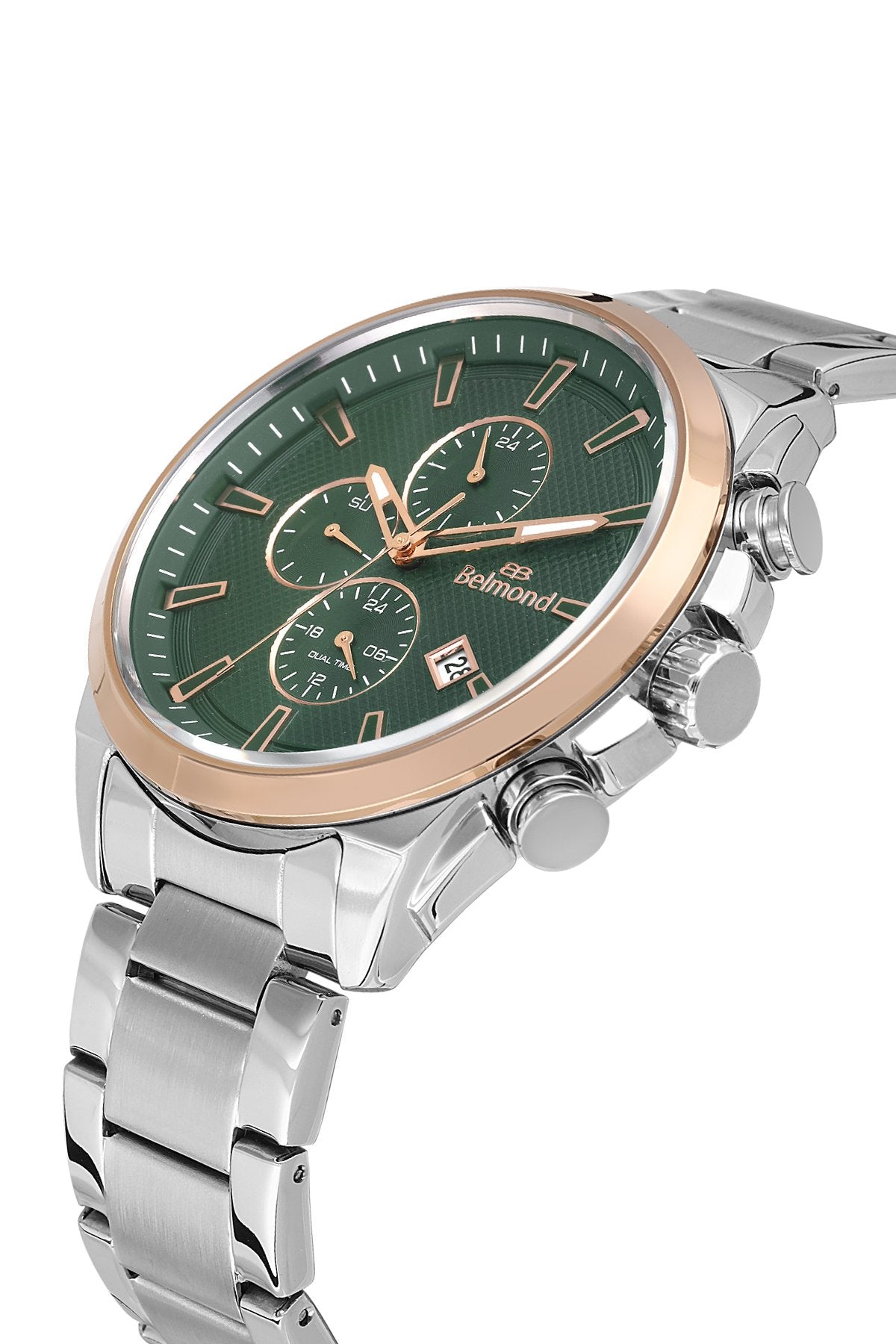 KNG1139.570 Yeşil & Rose Çelik Kordon Erkek Kol Saati