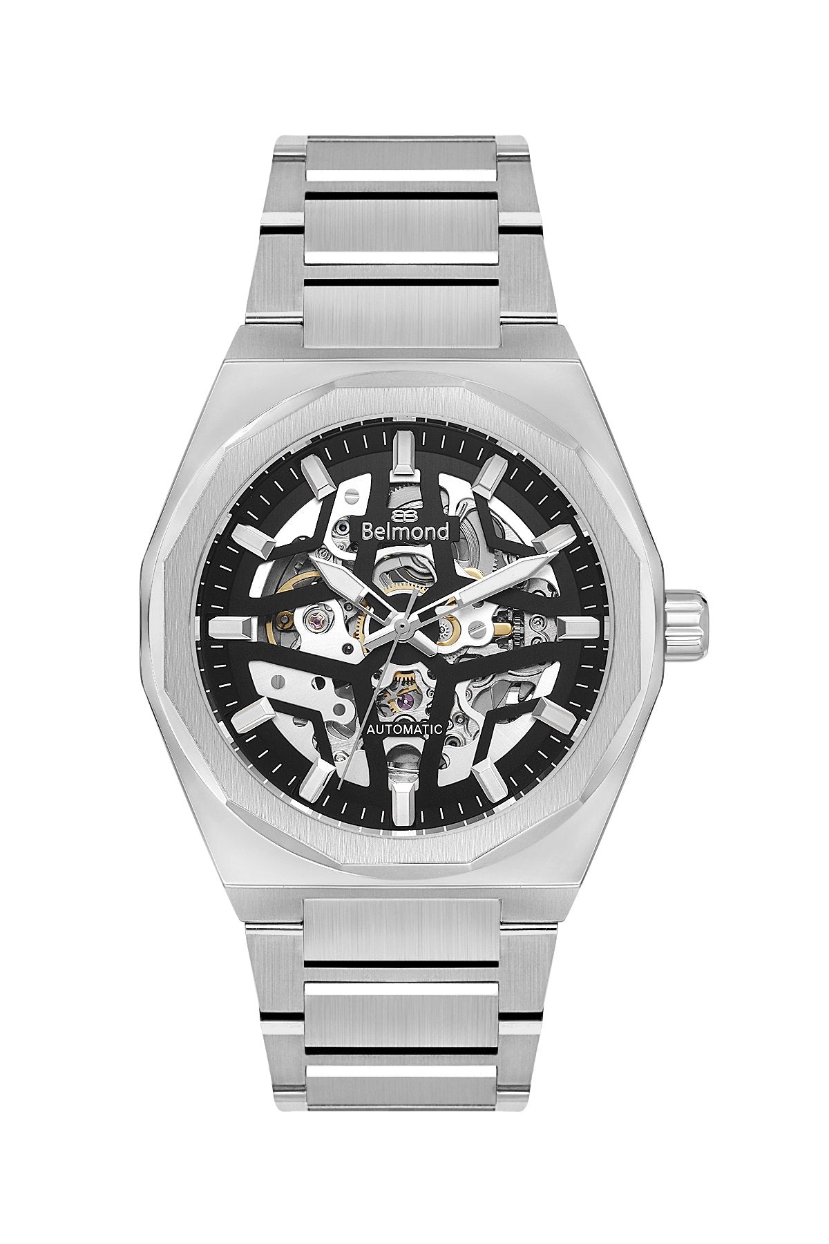 KNG1145.350 Siyah & Gümüş Çelik Kordon Erkek Kol Saati