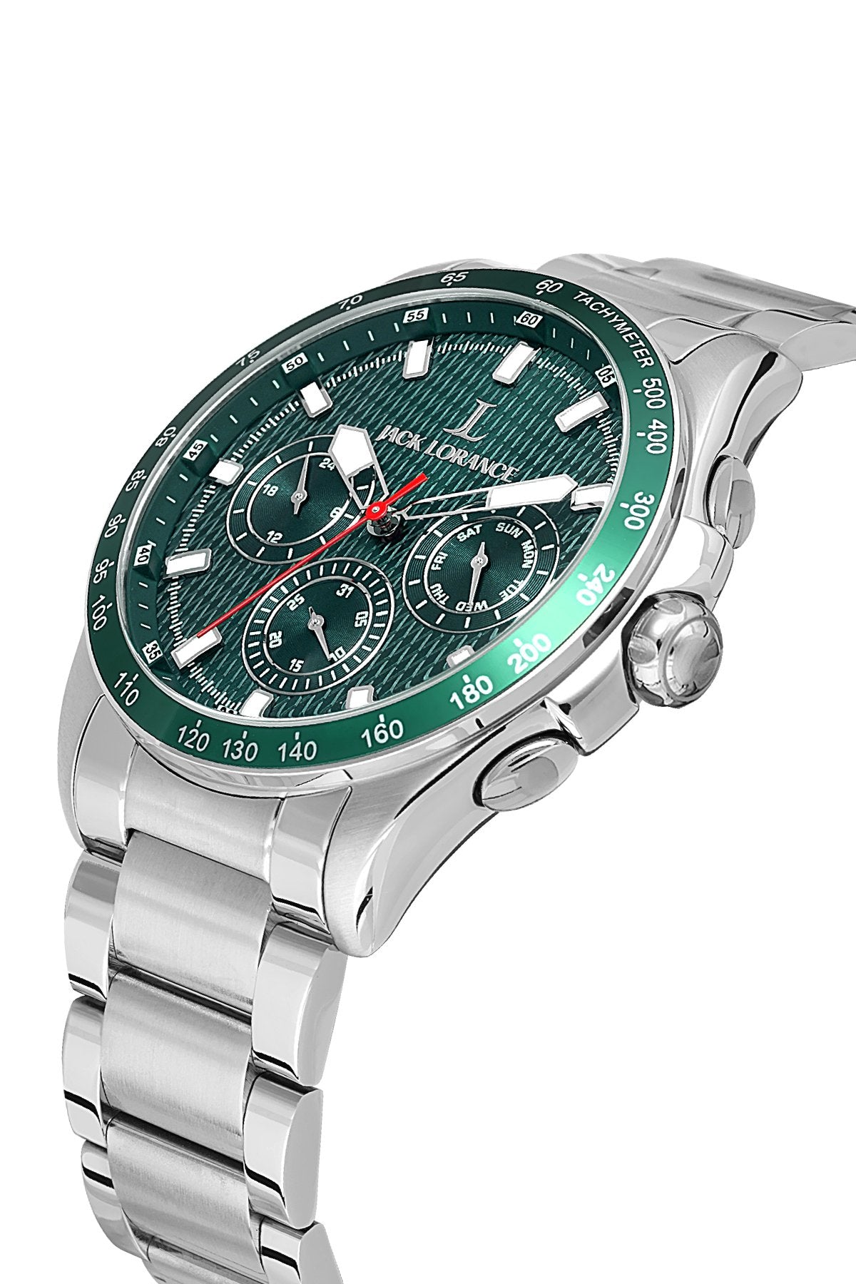 JLS0397505  Yeşil  & Gümüş  Çelik Erkek Kol Saati