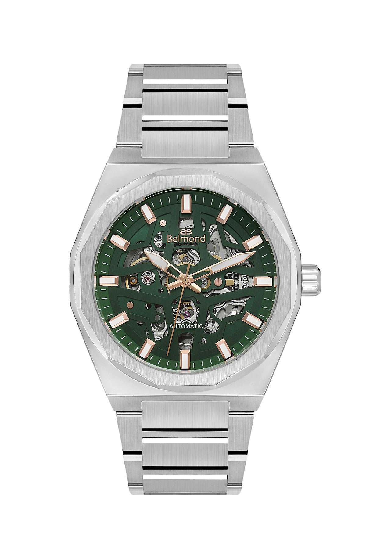 KNG1145.370 Yeşil & Gümüş Çelik Kordon Erkek Kol Saati