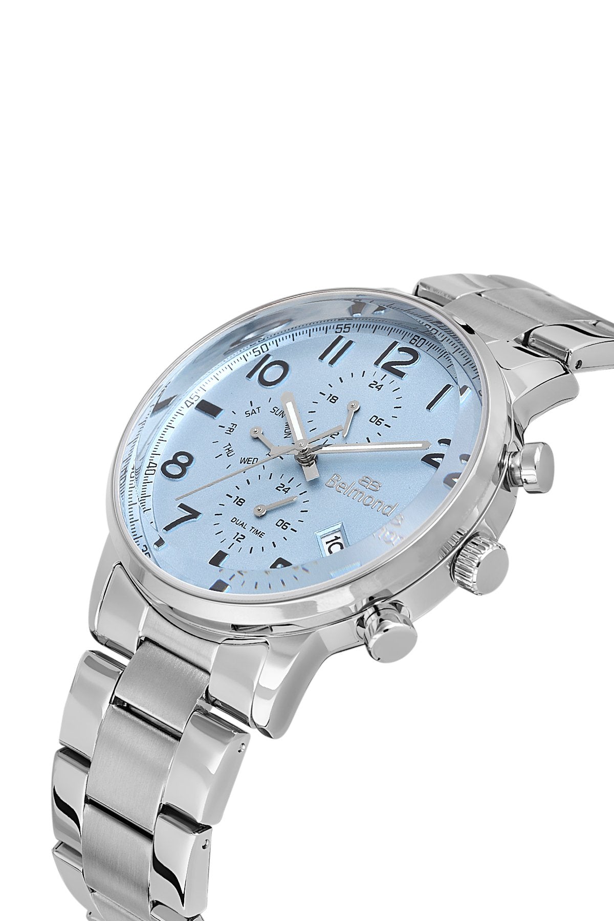 KNG1149.300 Gümüş & Mavi Çelik Kordon Erkek Kol Saati