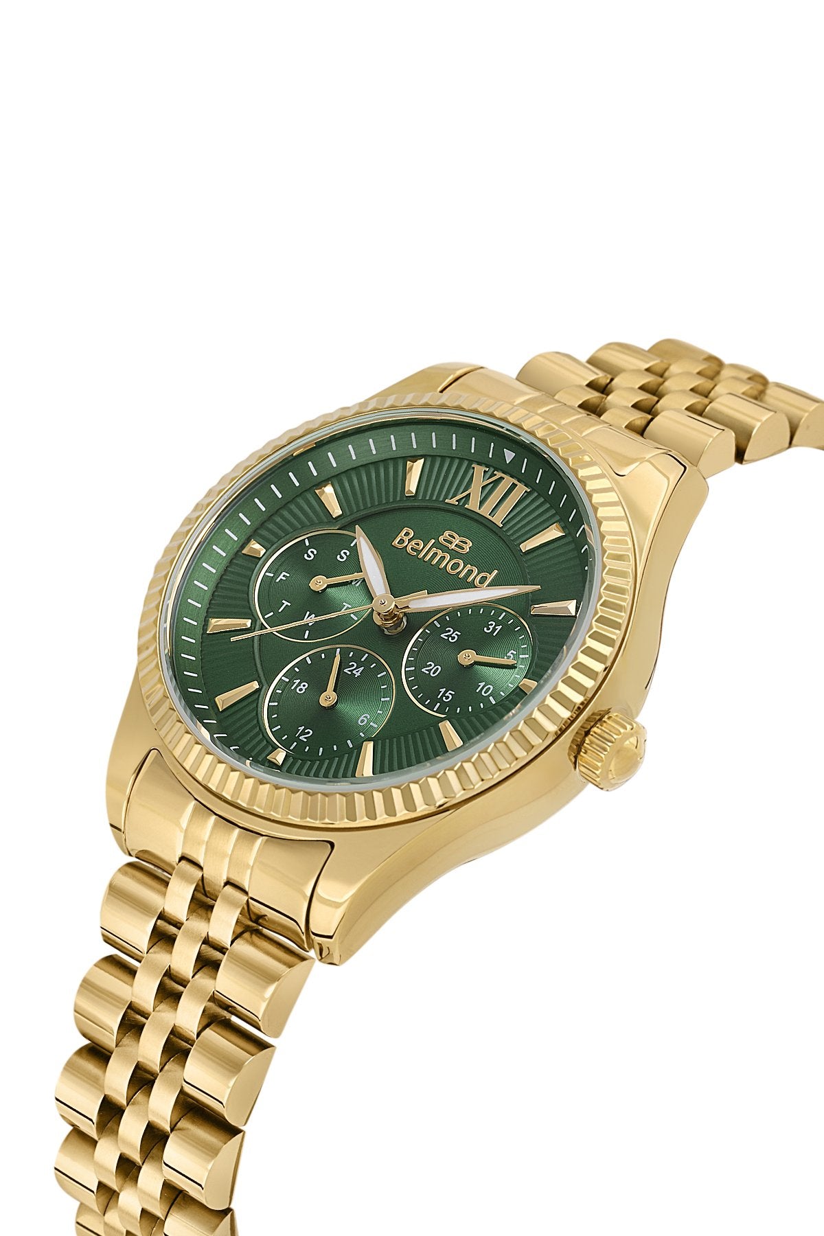 SRL1142.170 Yeşil & Altın Çelik Kordon Kadın Kol Saati