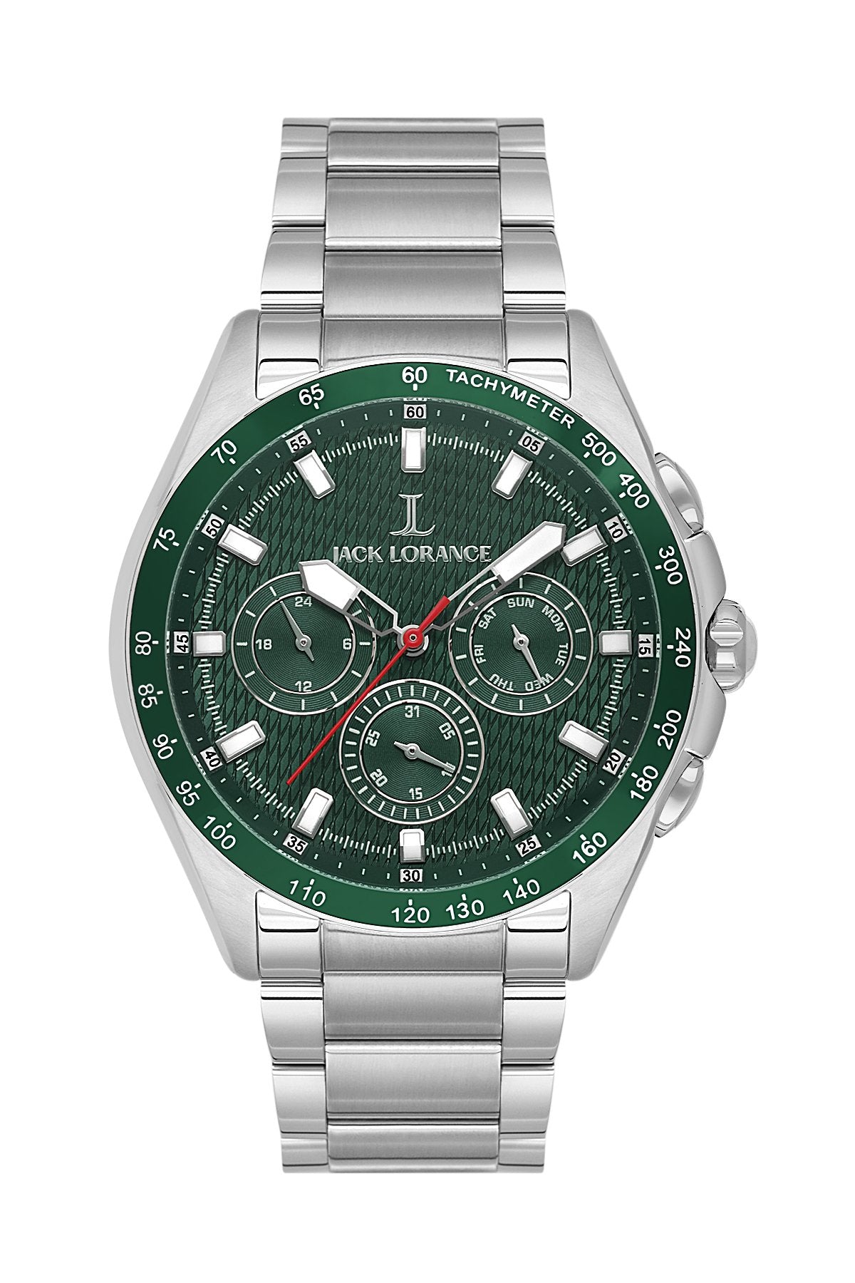 JLS0397505  Yeşil  & Gümüş  Çelik Erkek Kol Saati