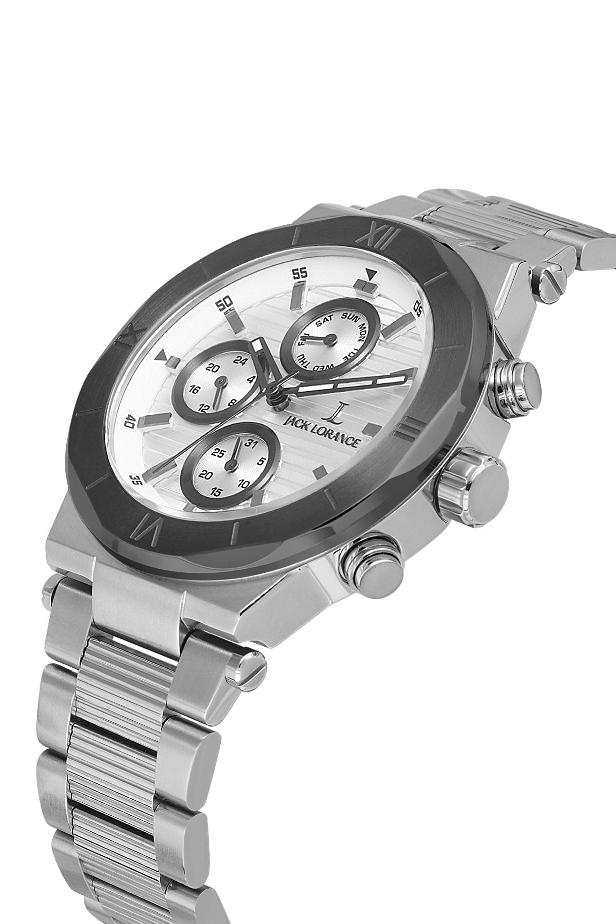 JLS0332202  Beyaz & Gümüş  Çelik Erkek Kol Saati