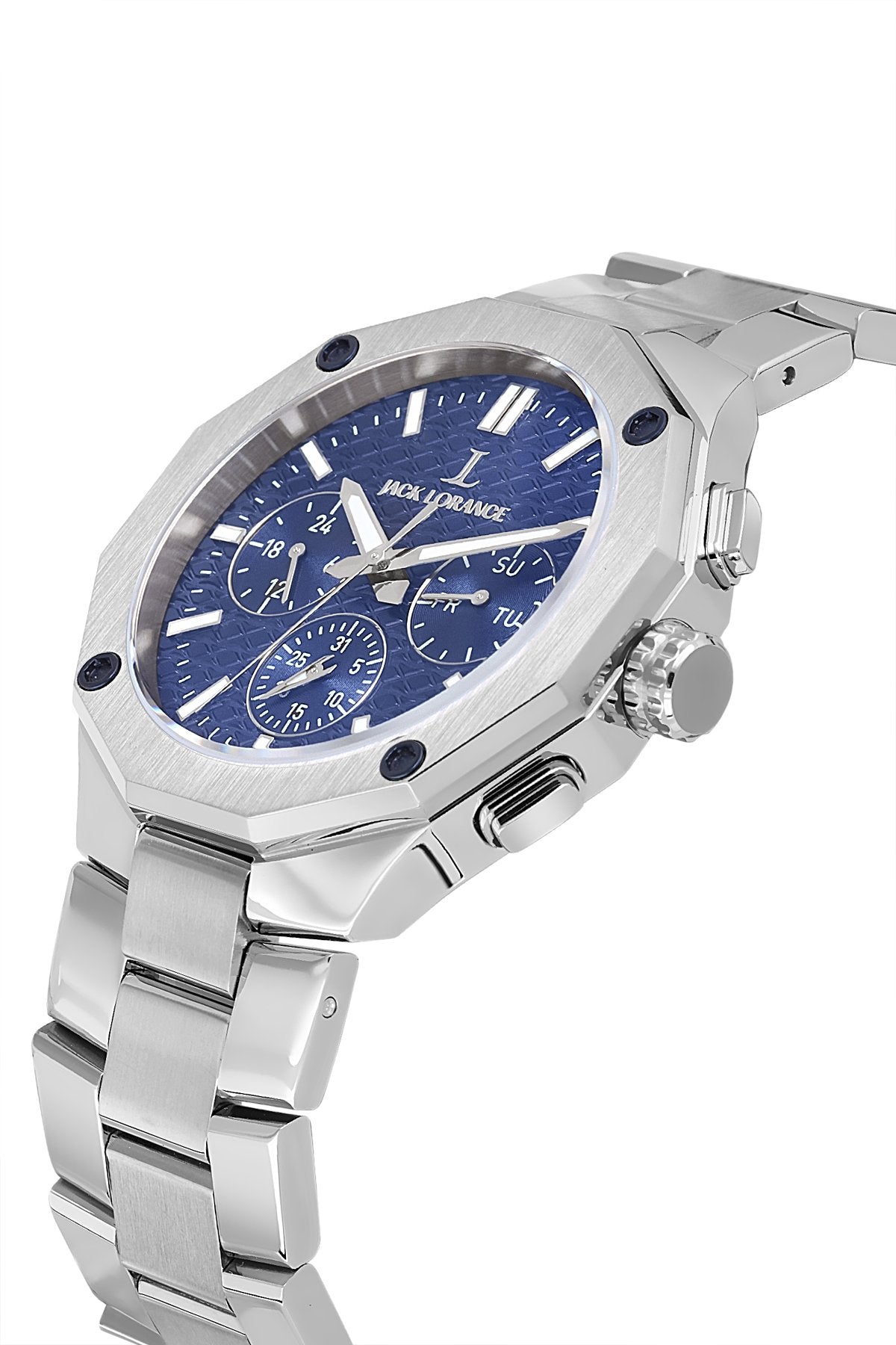 JLS0409803  Lacivert & Gümüş  Çelik Erkek Kol Saati