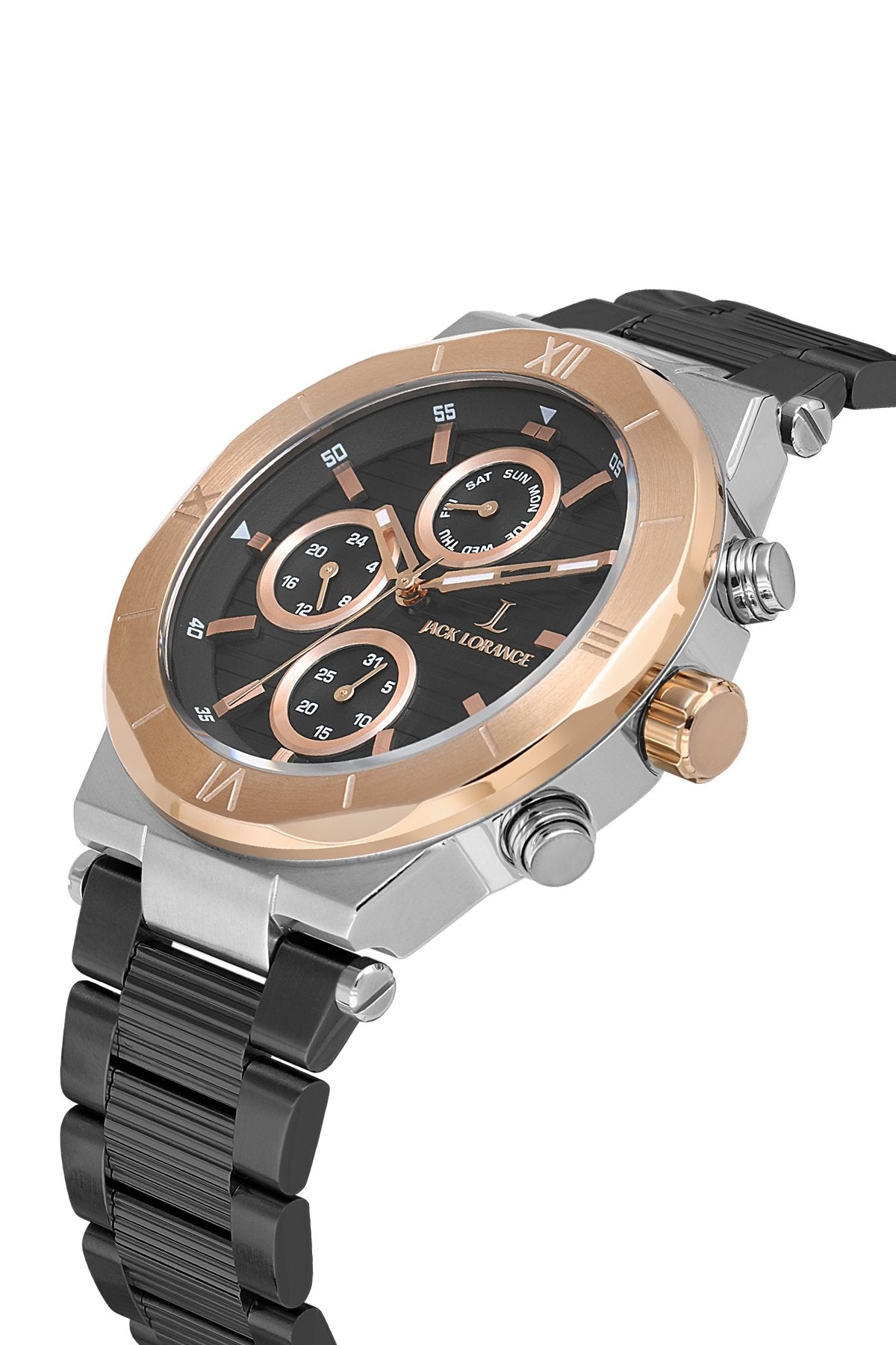 JLS0332204  Siyah & Rose  Çelik Erkek Kol Saati