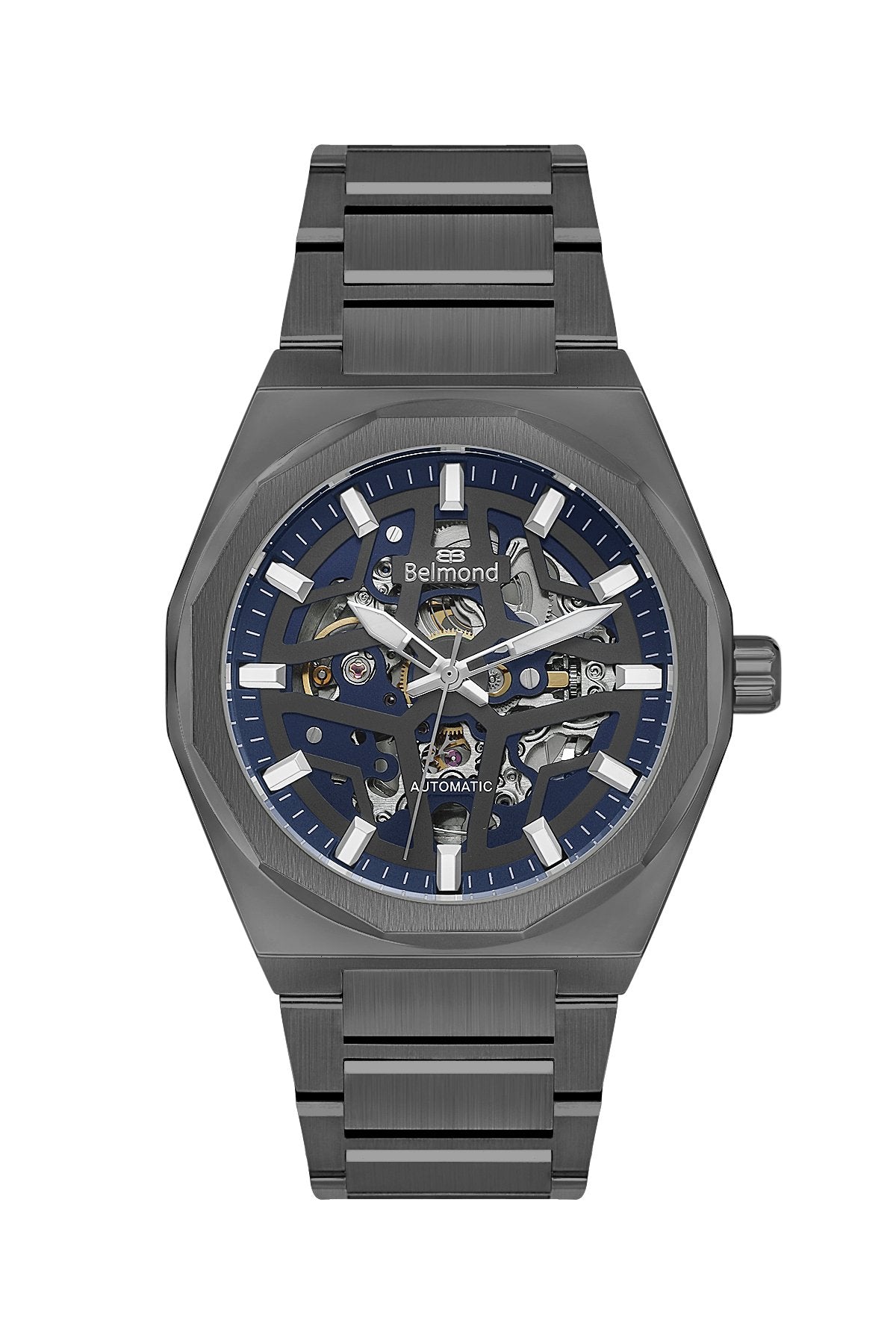 KNG1145.090 Siyah & Lacivert Çelik Kordon Erkek Kol Saati