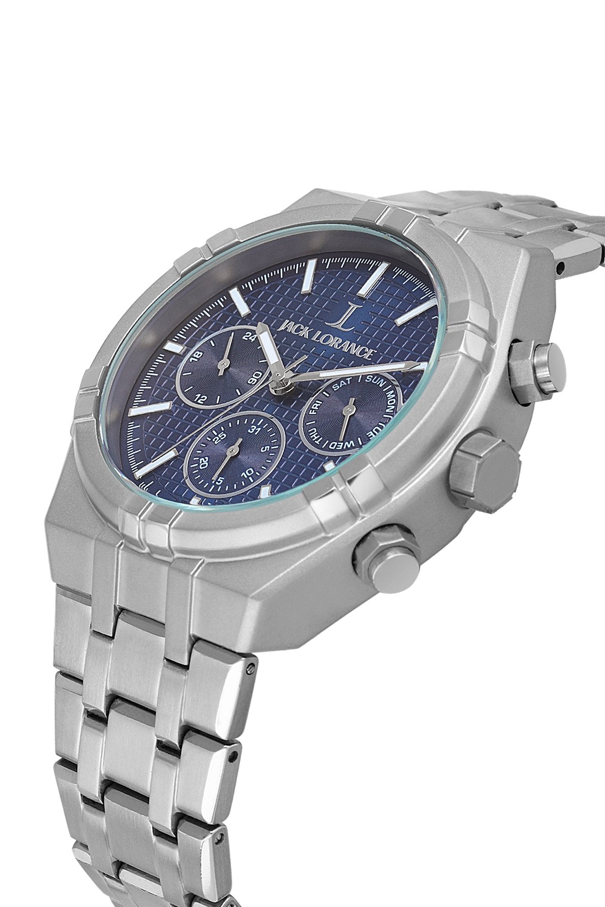JL.G1155202 Lacivert & Gümüş Titanyum  Erkek Kol Saati