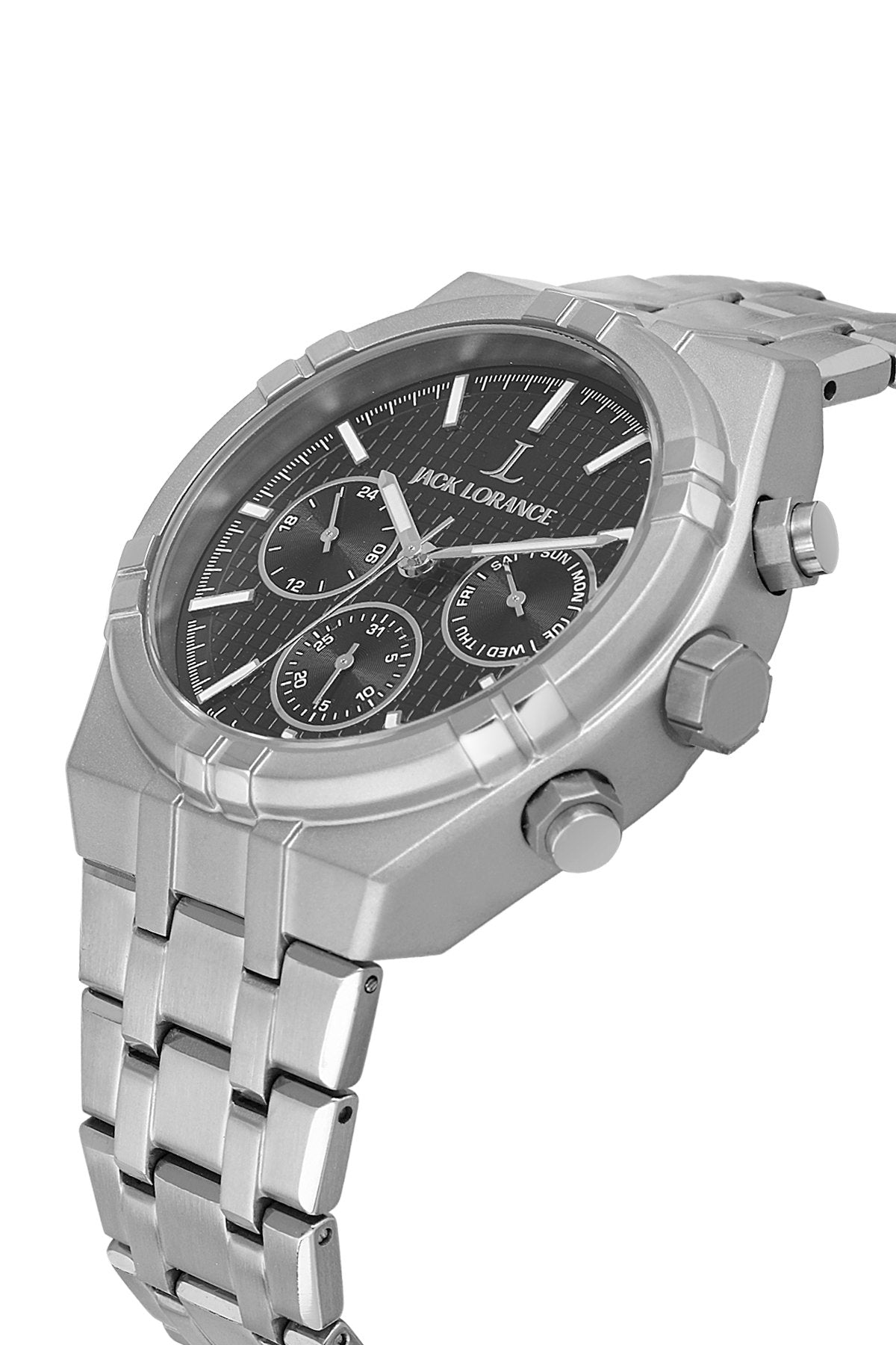 JL.G1155201 Siyah & Gümüş Titanyum  Erkek Kol Saati