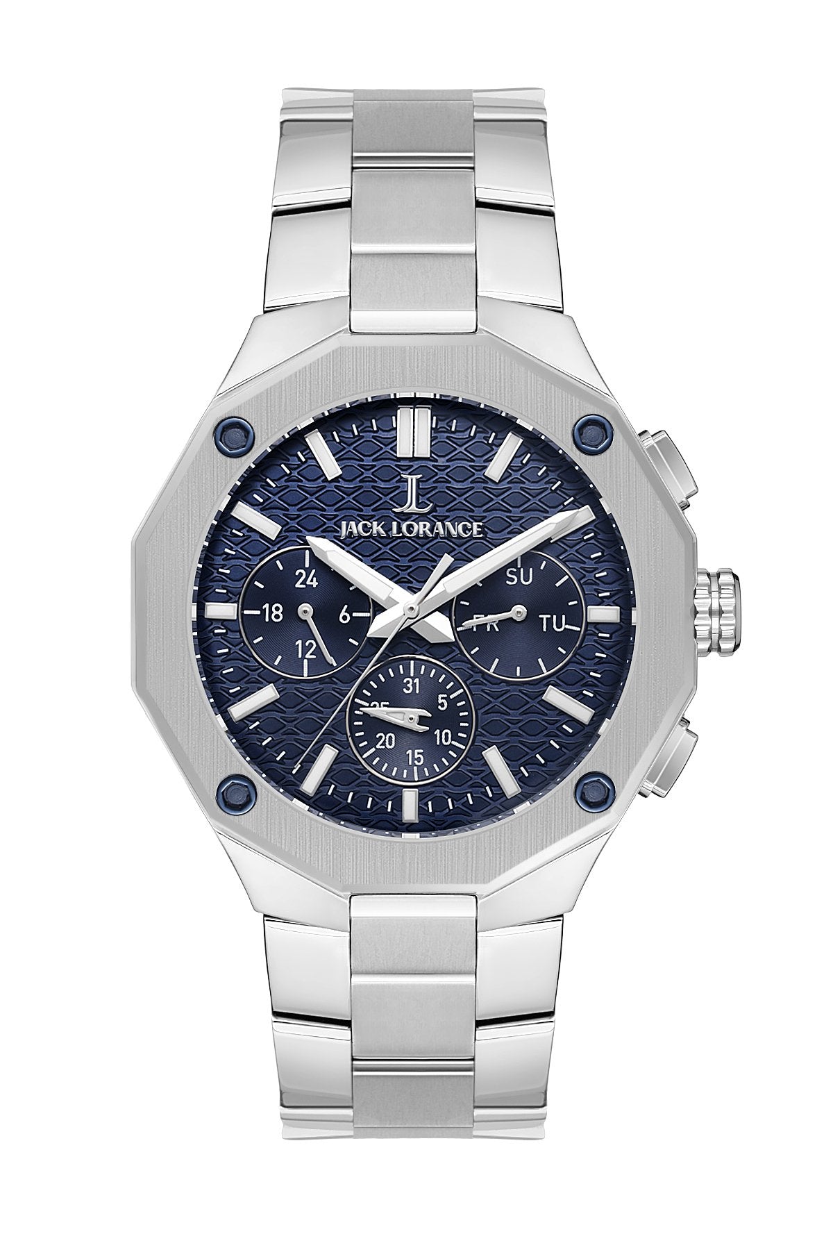 JLS0409803  Lacivert & Gümüş  Çelik Erkek Kol Saati