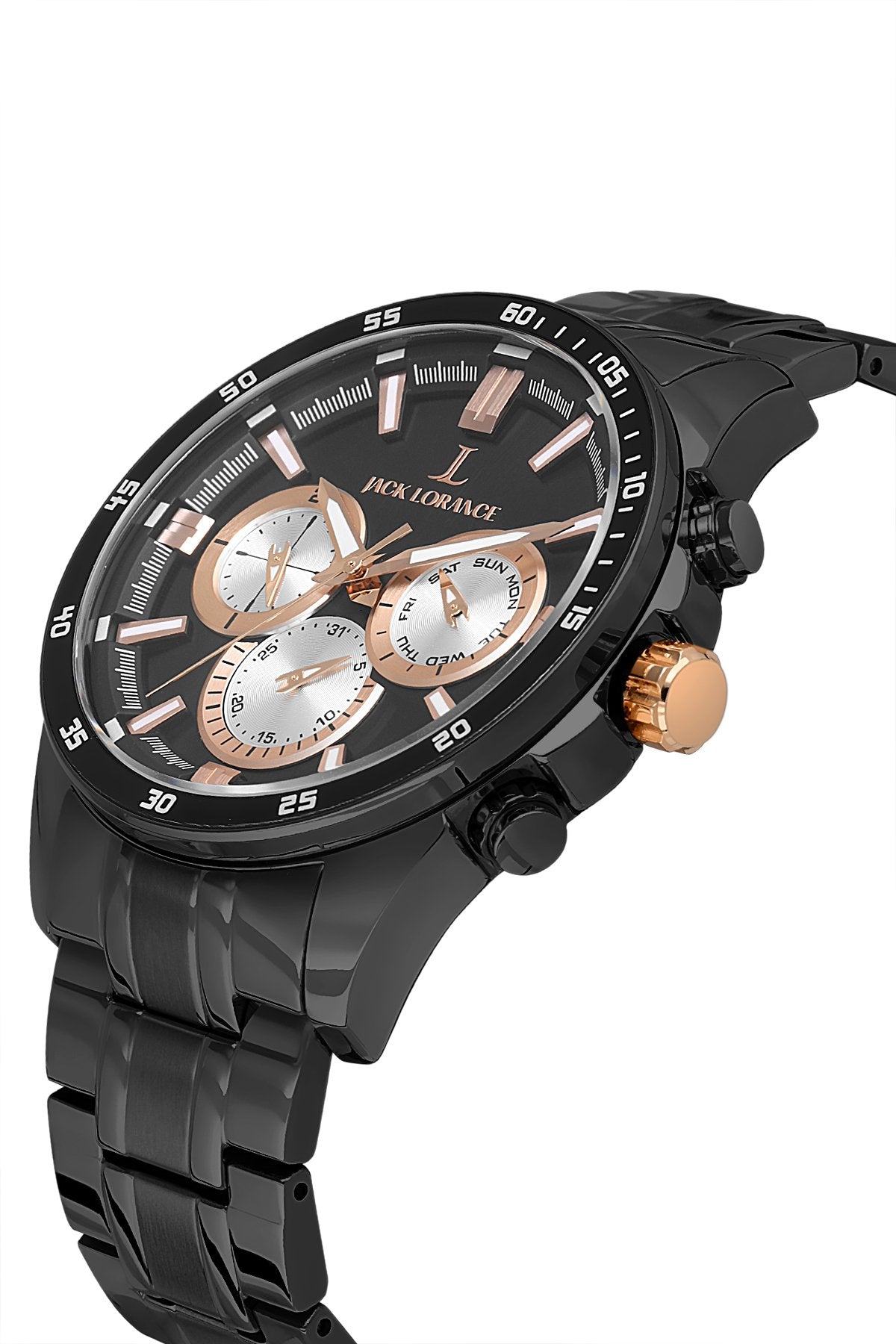 JLB0199103  Siyah & Rose  Çelik Kordon Erkek Kol Saati