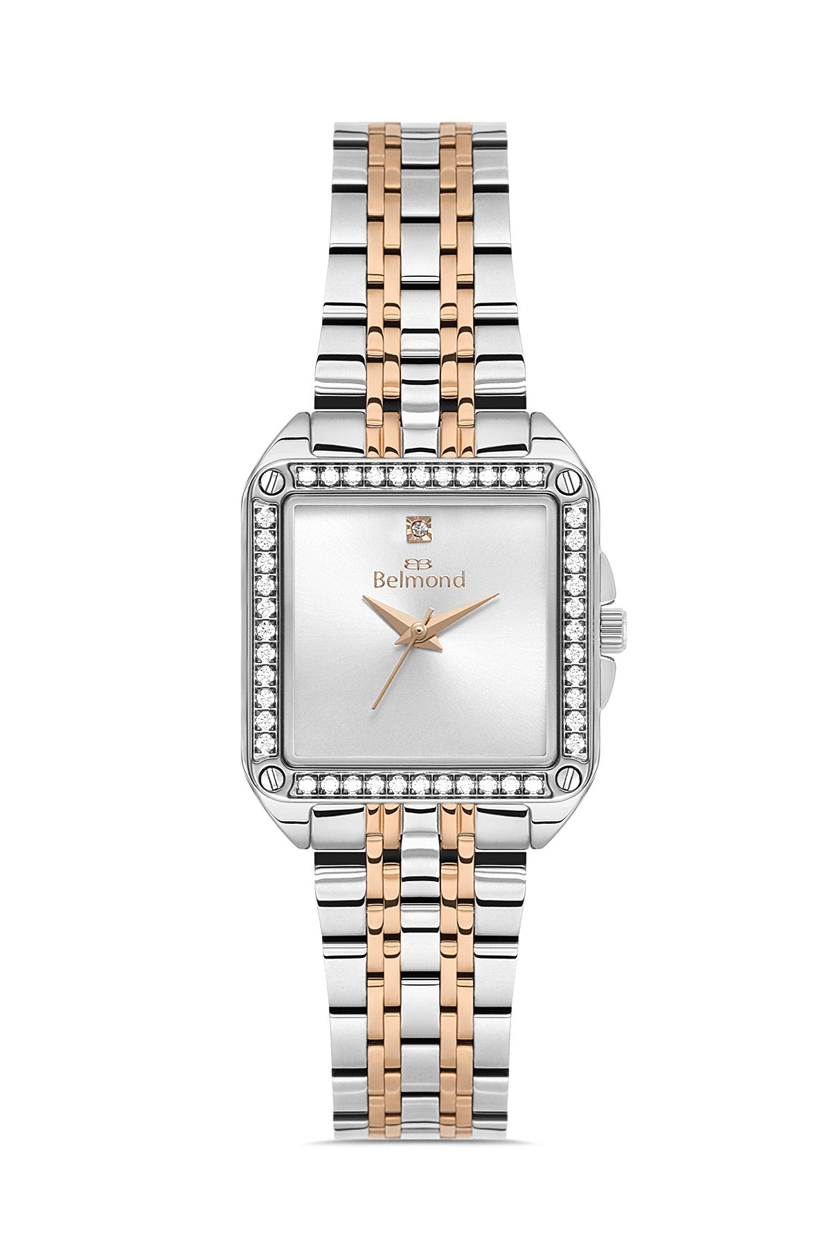 SRL1156.530 Rose & Beyaz Çelik Kordon Kadın Kol Saati