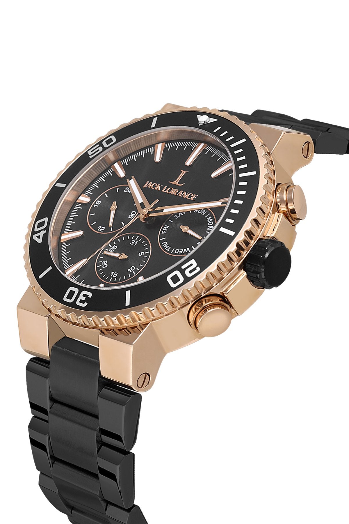 JLS0406202  Siyah & Rose  Çelik Erkek Kol Saati
