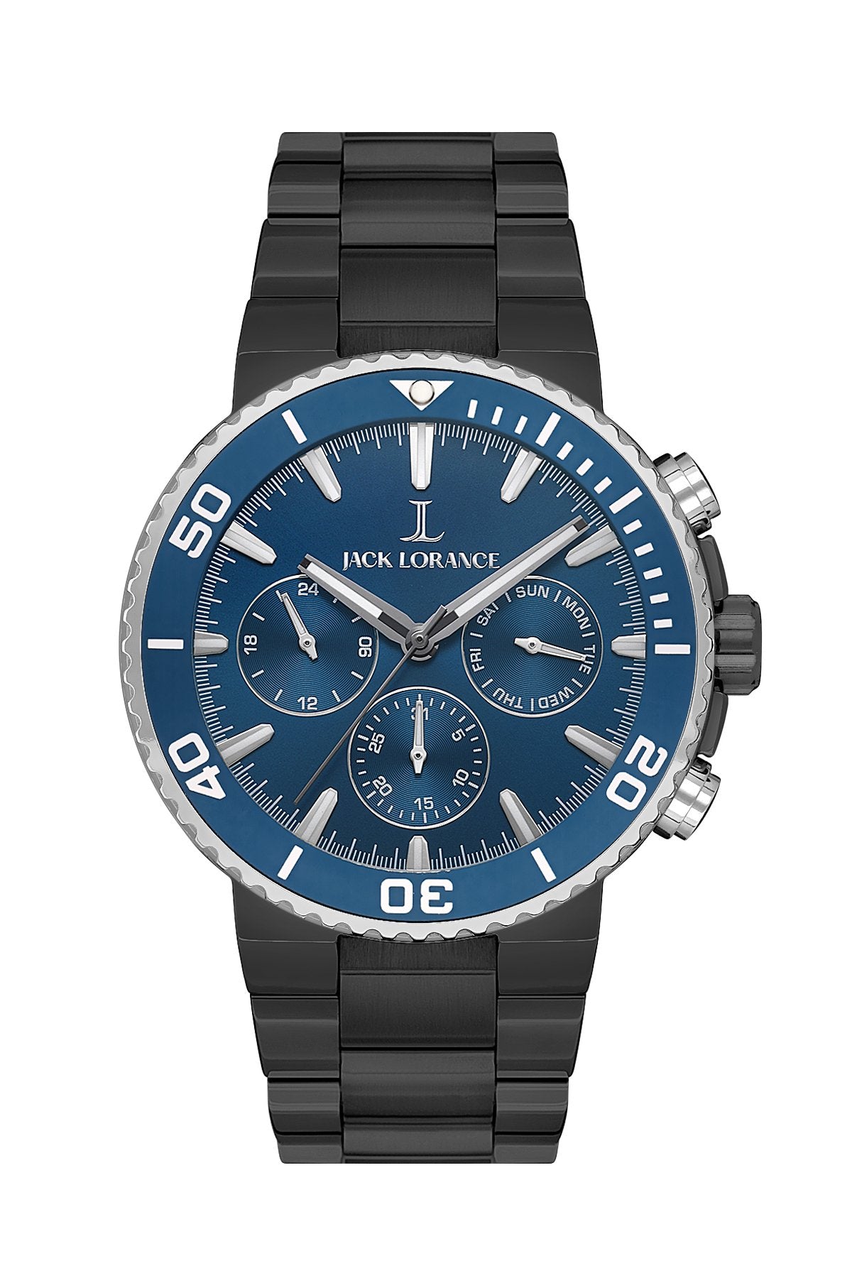 JLS0406205  Lacivert & Metalik  Çelik Erkek Kol Saati