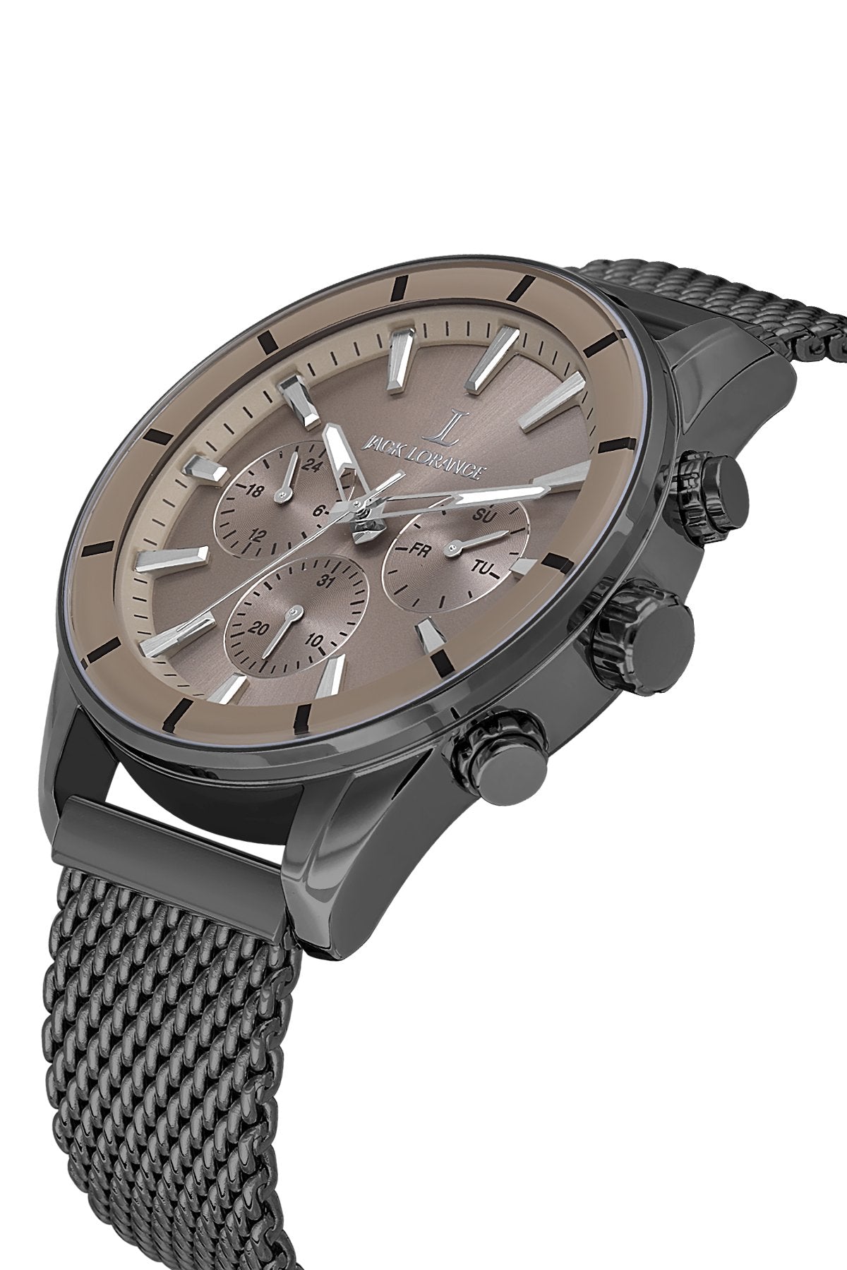 JLS0406405  Kahverengi & Metalik  Çelik Erkek Kol Saati