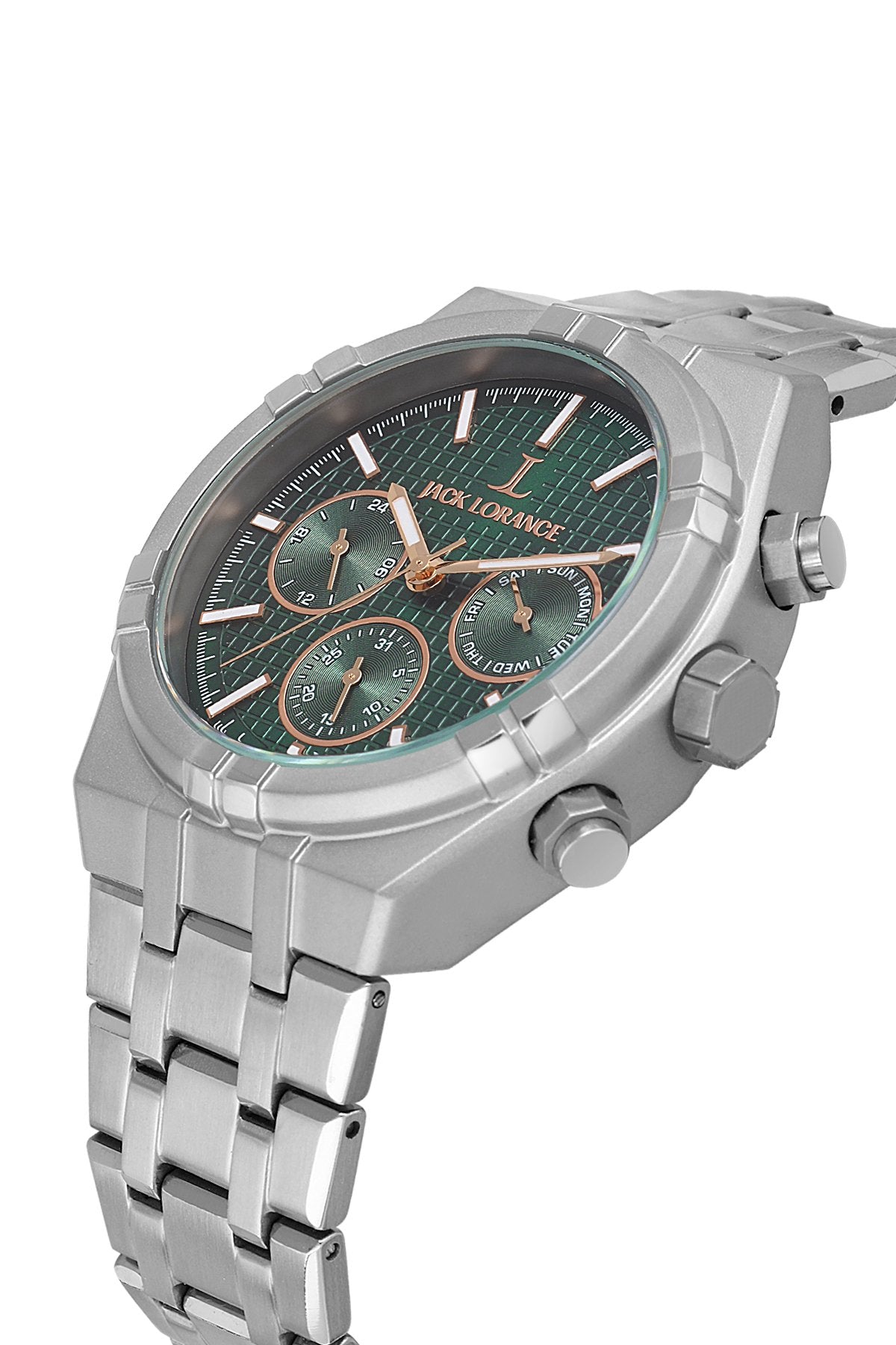 JL.G1155204 Yeşil & Rose Titanyum  Erkek Kol Saati