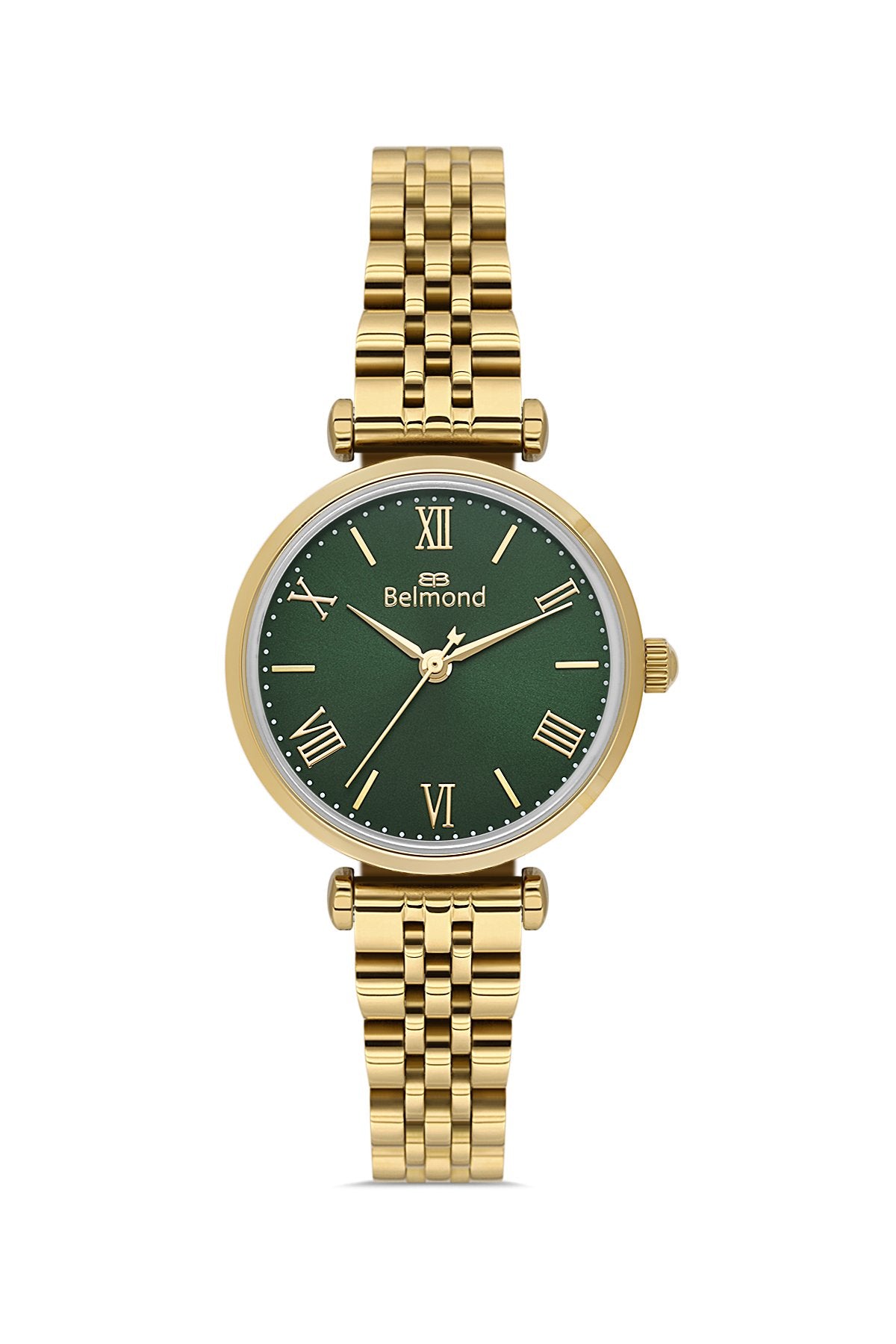 SRL1155170 Altın & Yeşil Çelik Kordon Kadın Kol Saati