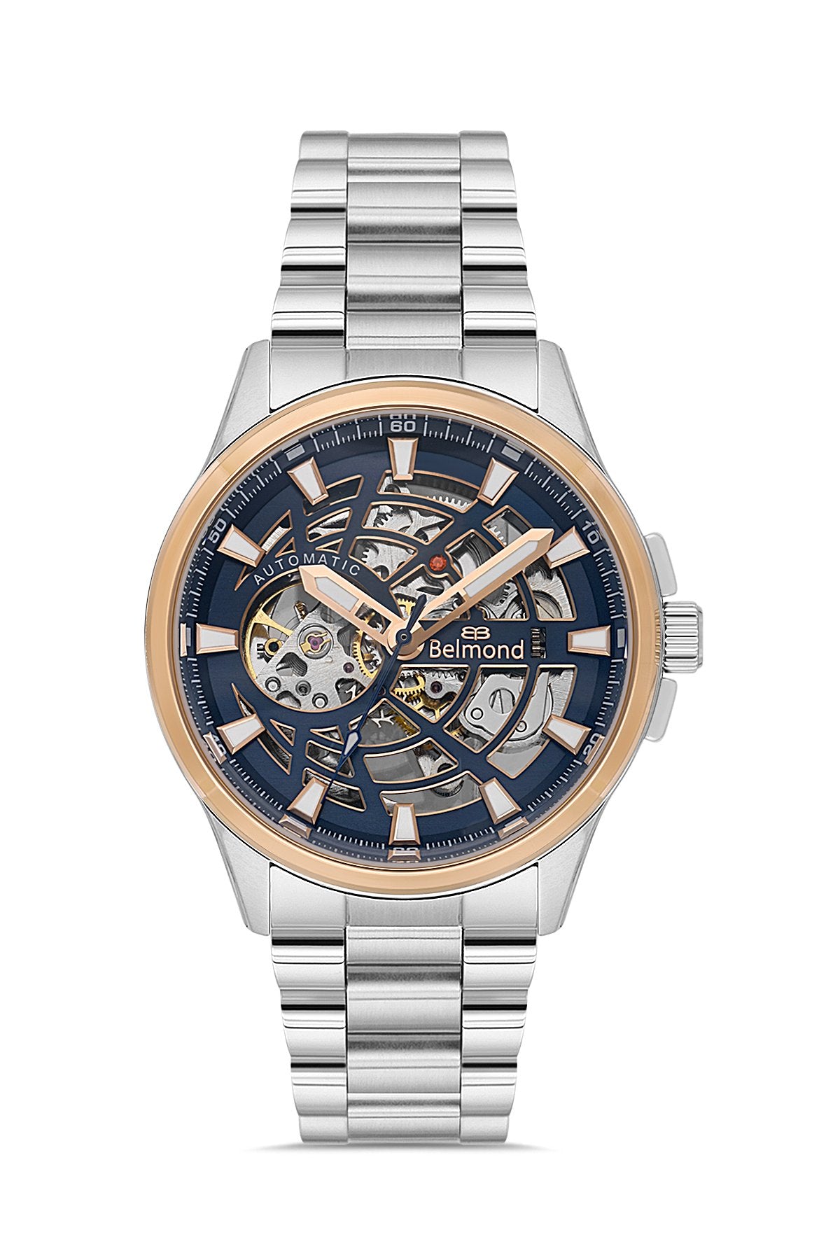 KNG1153.390 Lacivert & Rose Çelik Kordon Otomatik Erkek Kol Saati