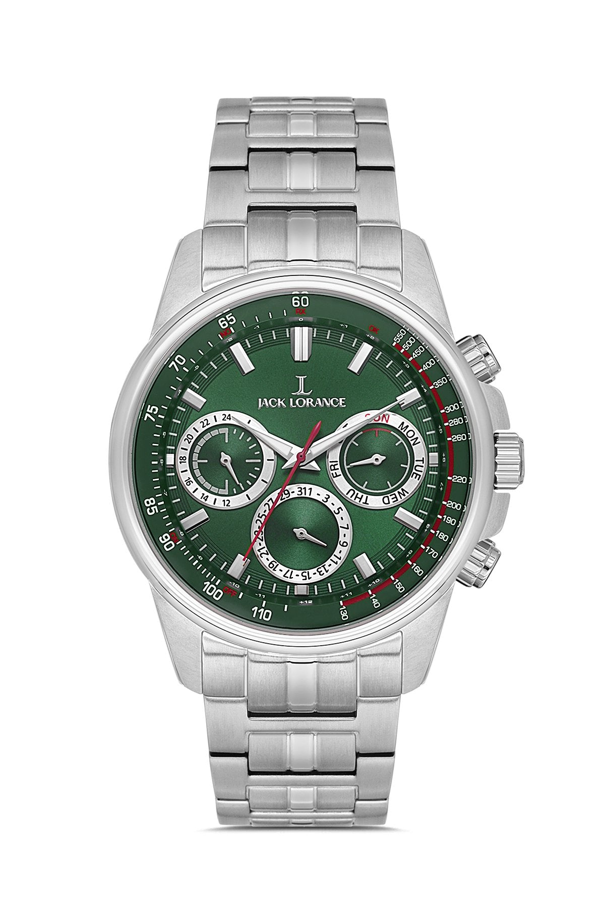 JCK JLS11911M.02 Yeşil & Gümüş Çelik Erkek Kol Saati