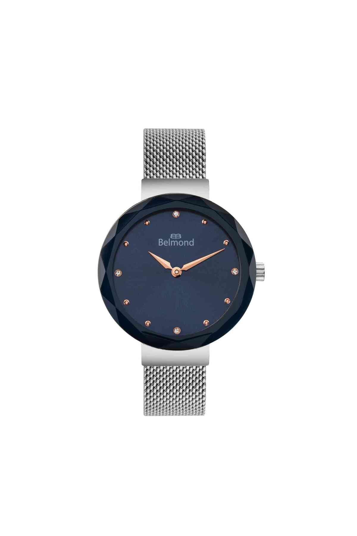 SRL1040.390 Lacivert & Gümüş Çelik Kordon Kadın Kol Saati