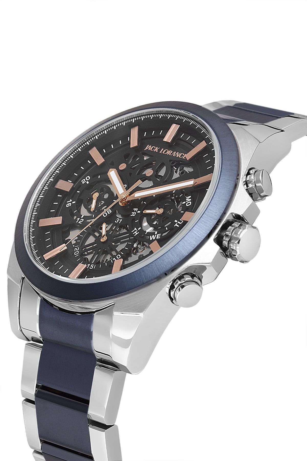 JLS0223305  Siyah & Gümüş & Lacivert  Çelik Erkek Kol Saati