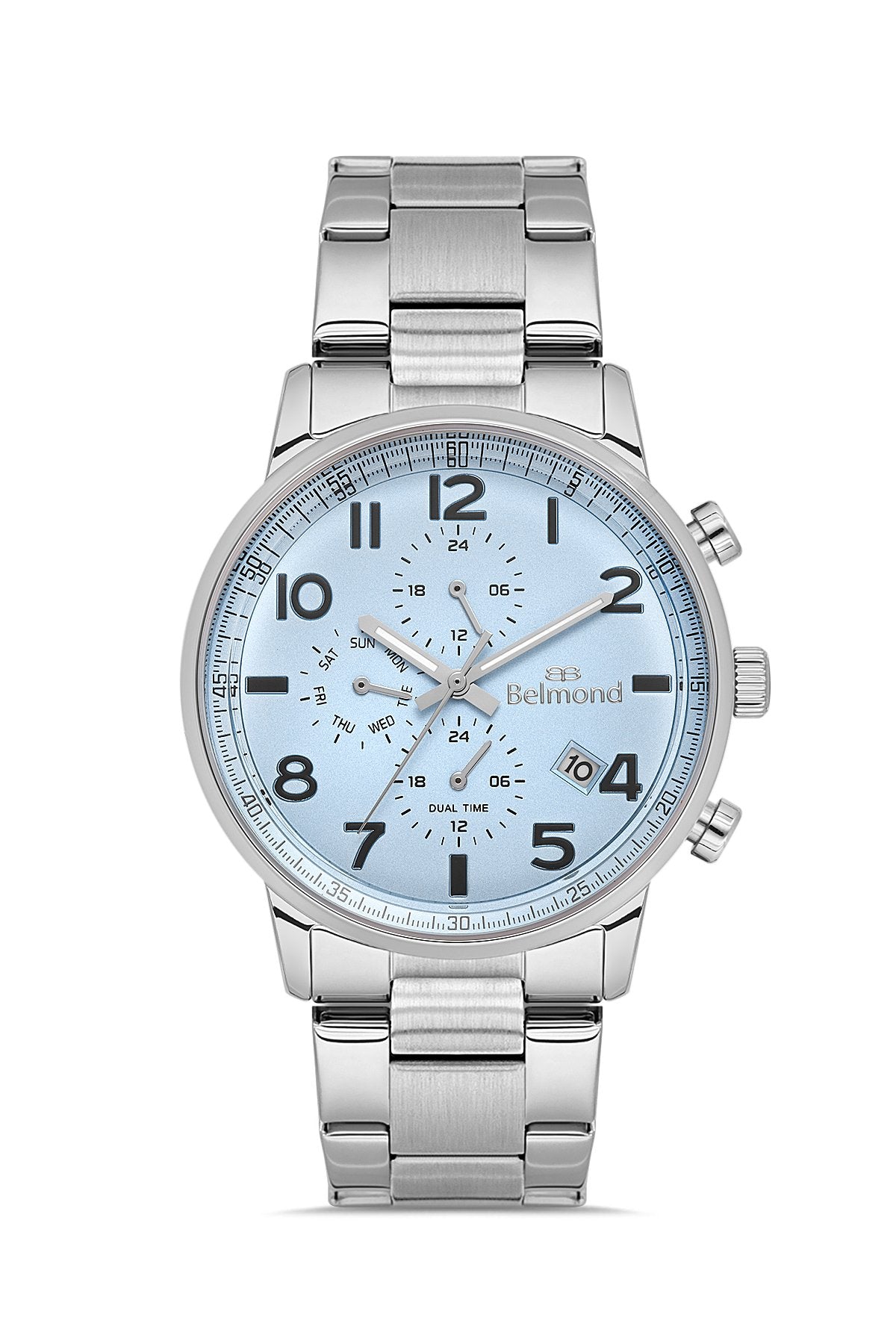 KNG1149.300 Gümüş & Mavi Çelik Kordon Erkek Kol Saati