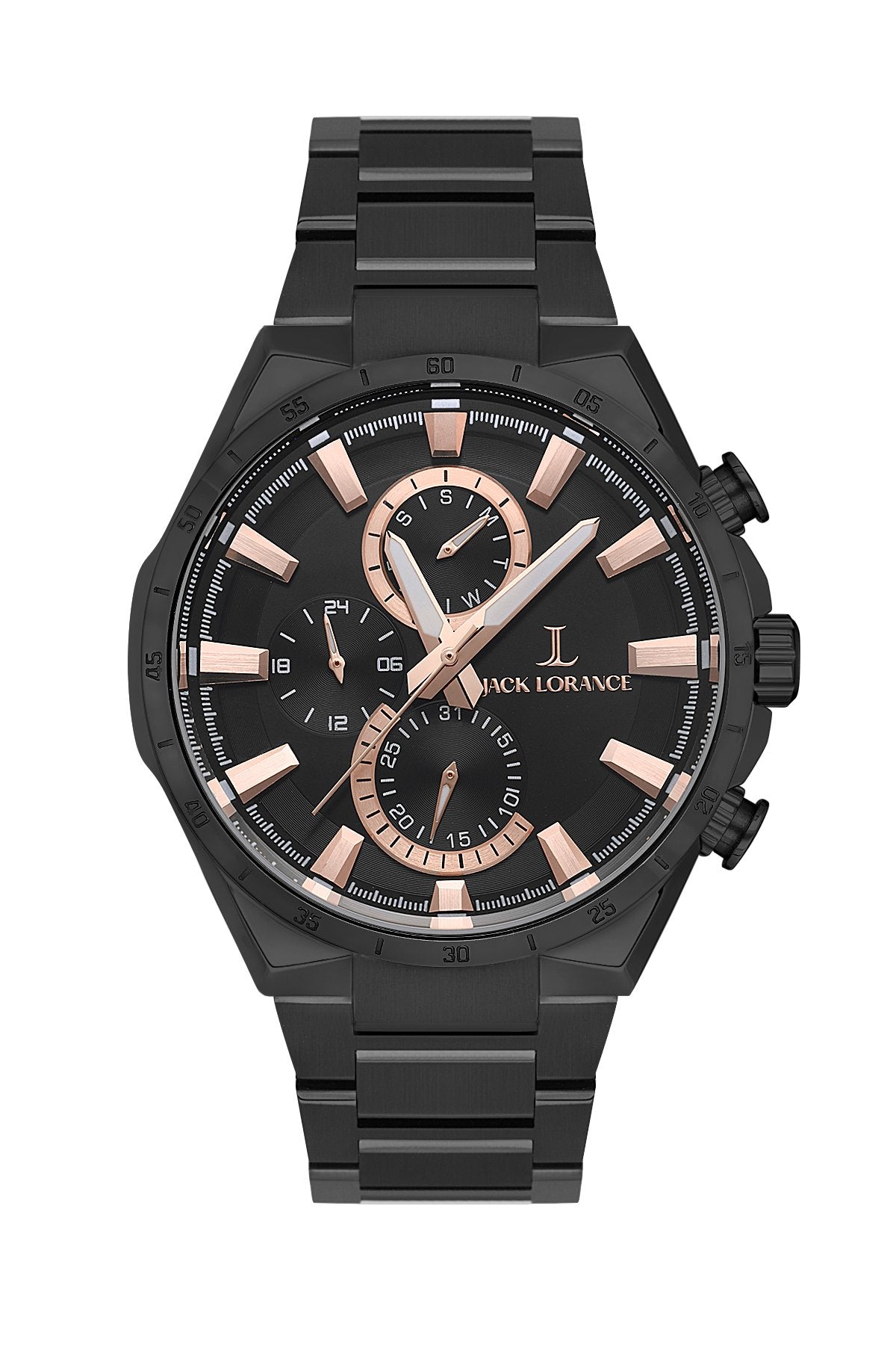 JLS0314103  Siyah & Rose  Çelik Erkek Kol Saati