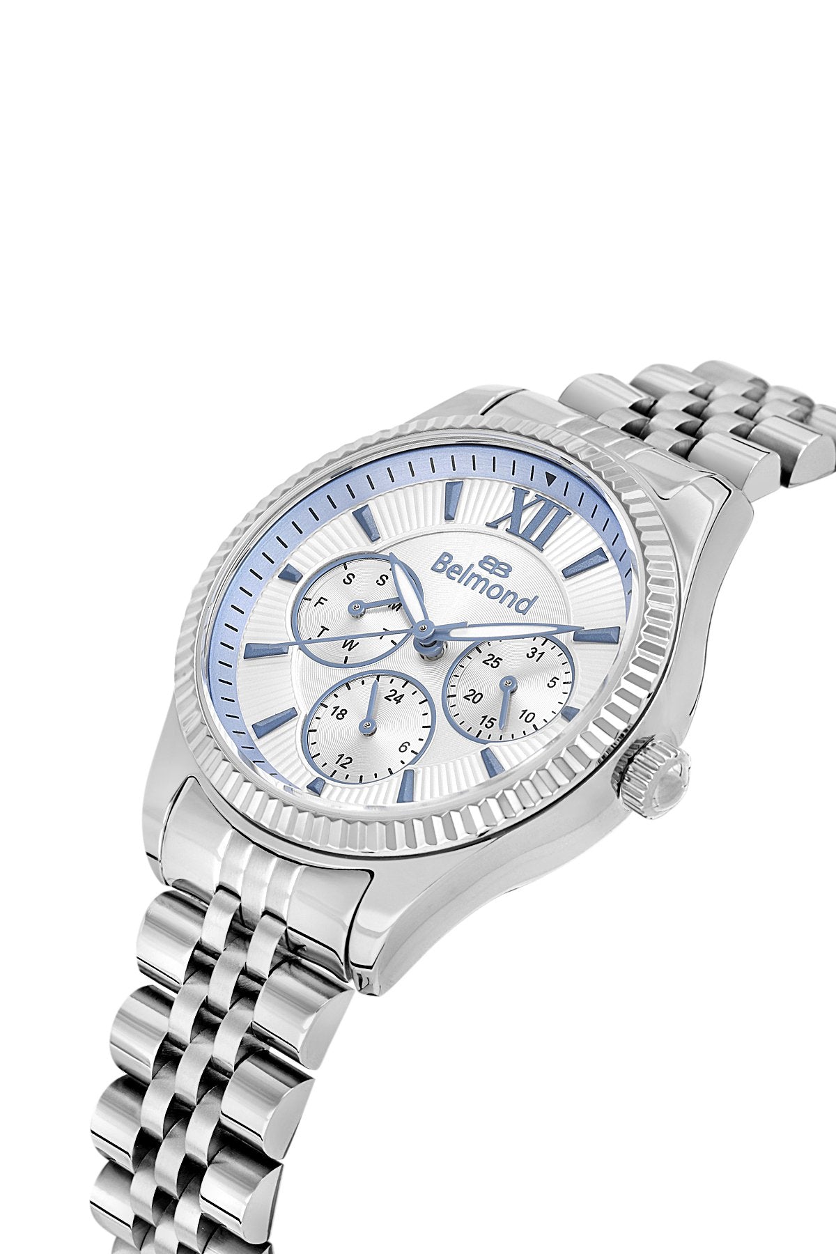 SRL1142.330 Mavi & Beyaz Çelik Kordon Kadın Kol Saati