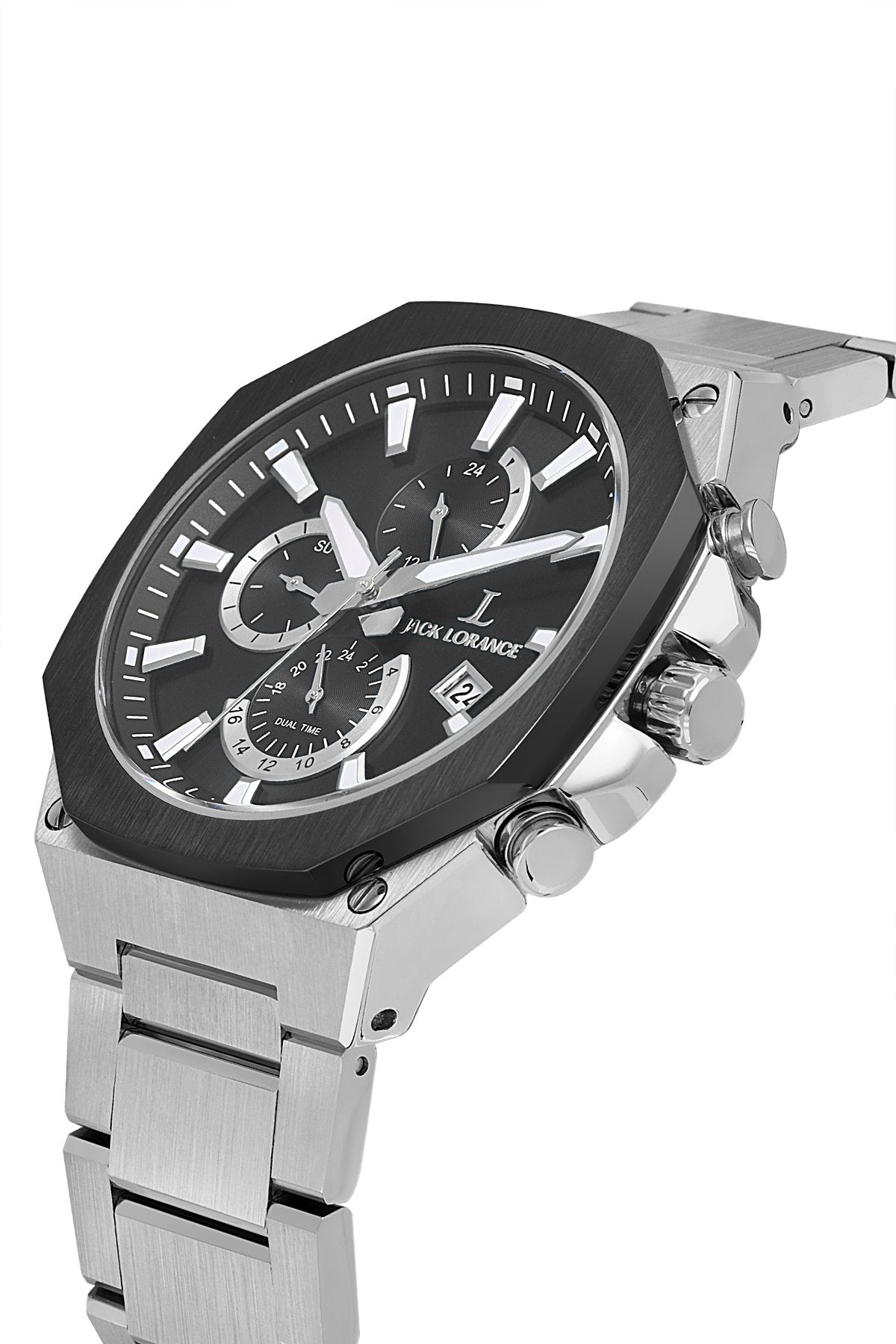 JLS0405701  Siyah & Gümüş  Çelik Erkek Kol Saati