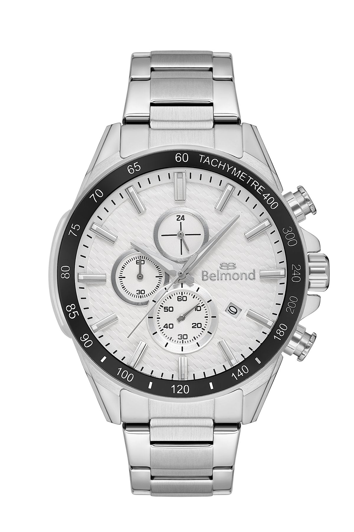 KNG1123.330 Beyaz & Gümüş Çelik Kordon Erkek Kol Saati