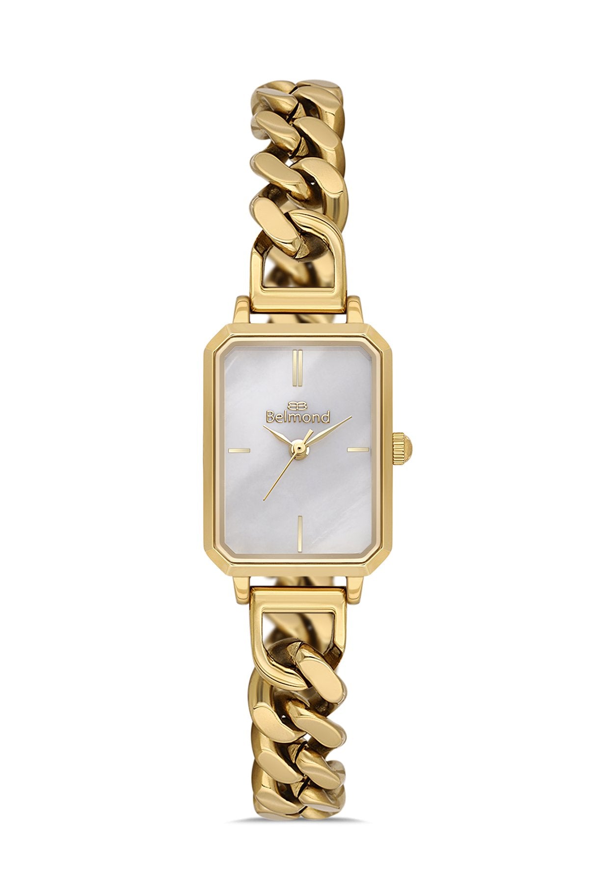 SRL1158.120 Altın & Beyaz Çelik Kordon Kadın Kol Saati