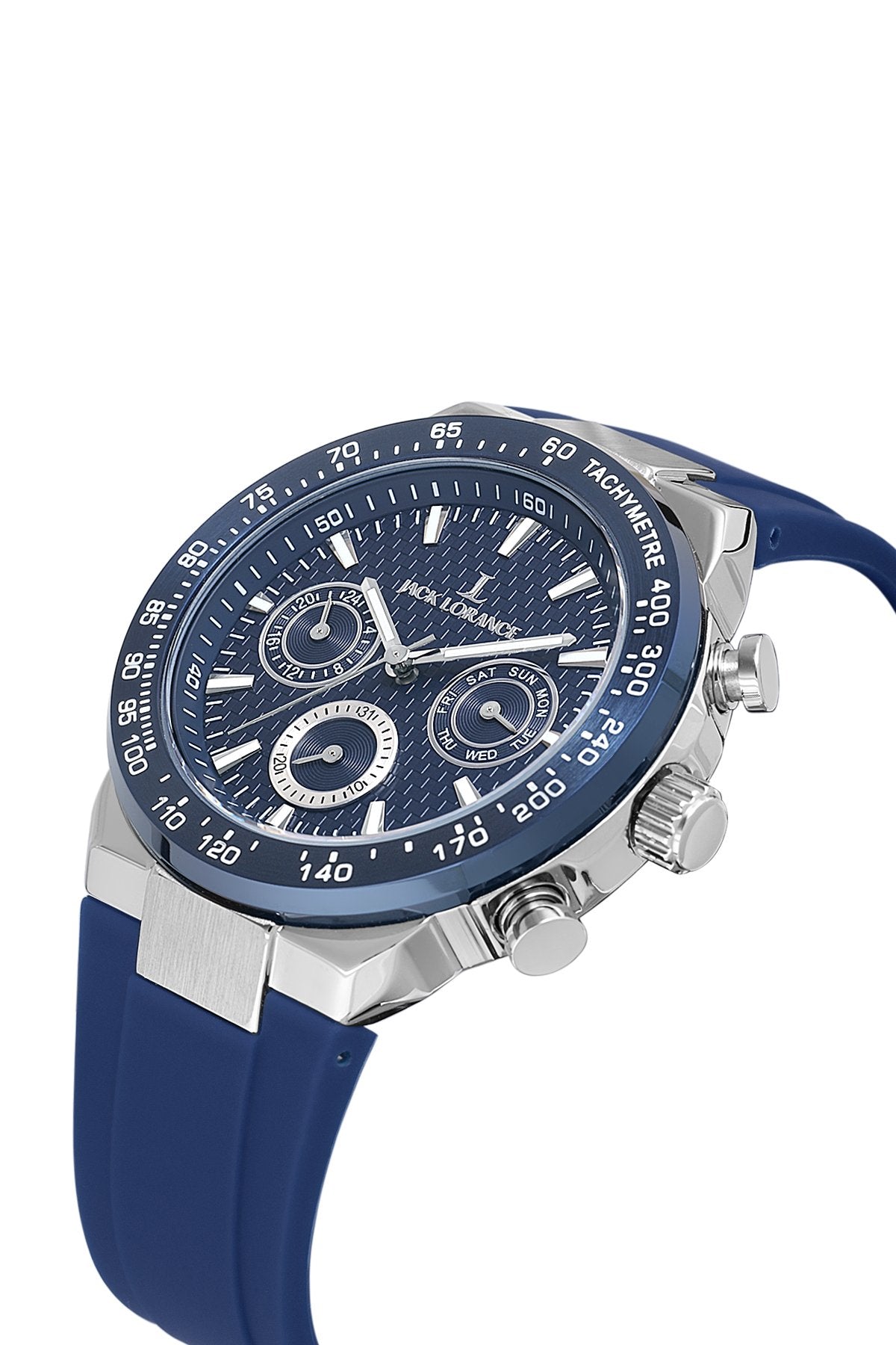JCKJLS11908S.01 Lacivert & Gümüş Çelik Erkek Kol Saati