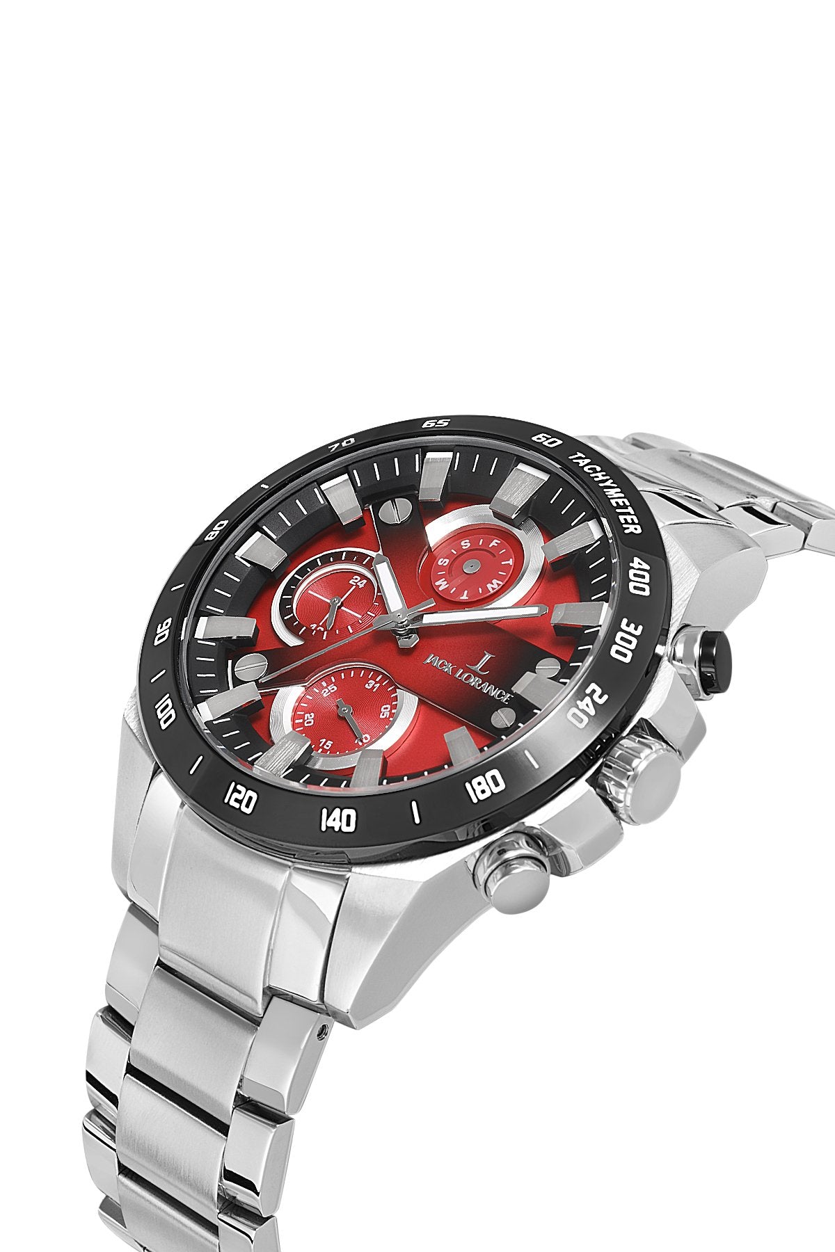 JCKJLS11712M.05 Kırmızı & Siyah Çelik Erkek Kol Saati