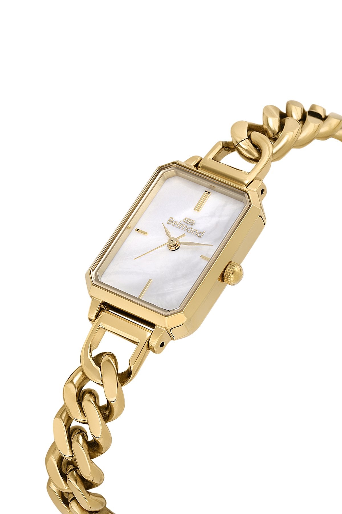 SRL1158.120 Altın & Beyaz Çelik Kordon Kadın Kol Saati