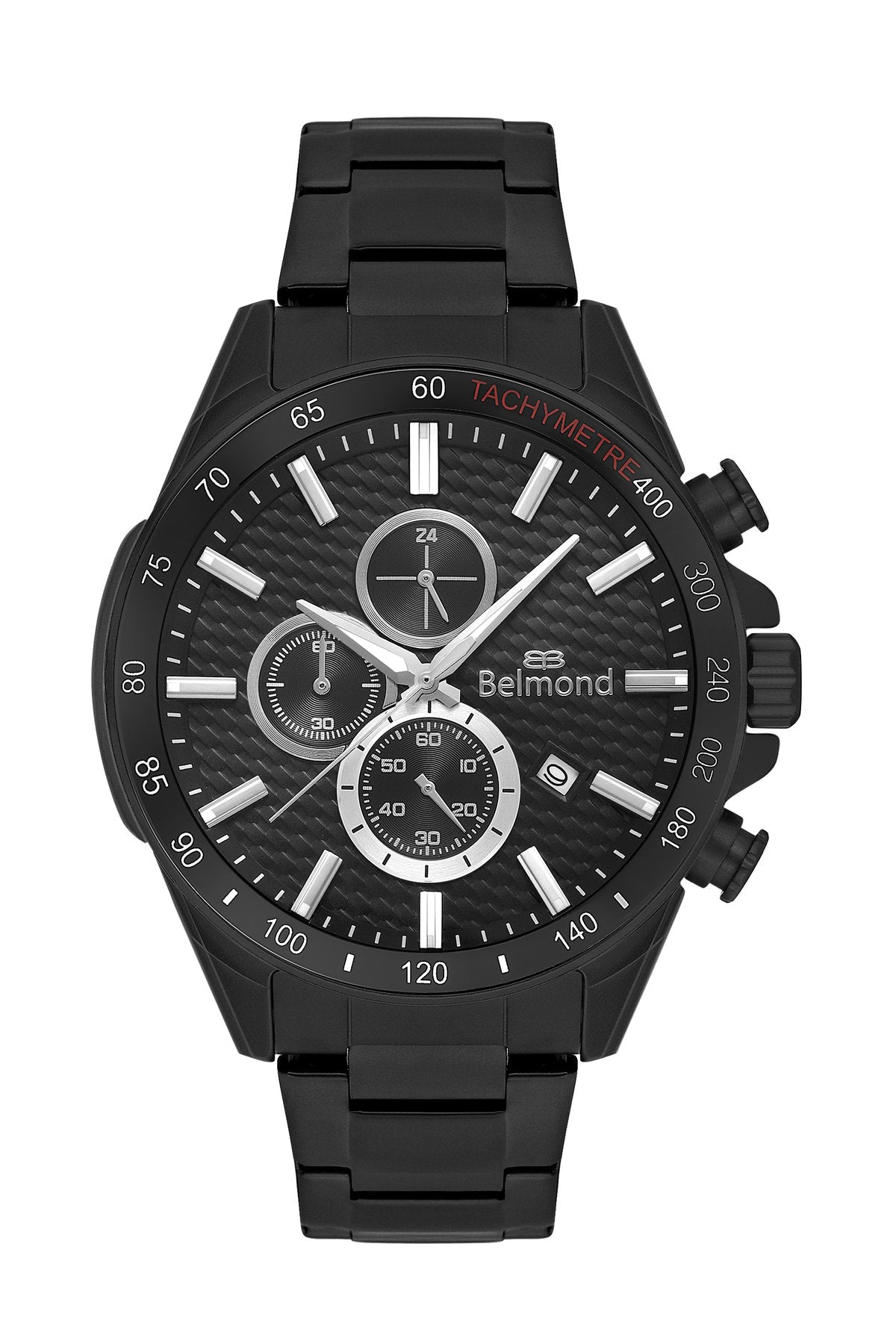 KNG1123.650 Siyah Çelik Kordon Erkek Kol Saati