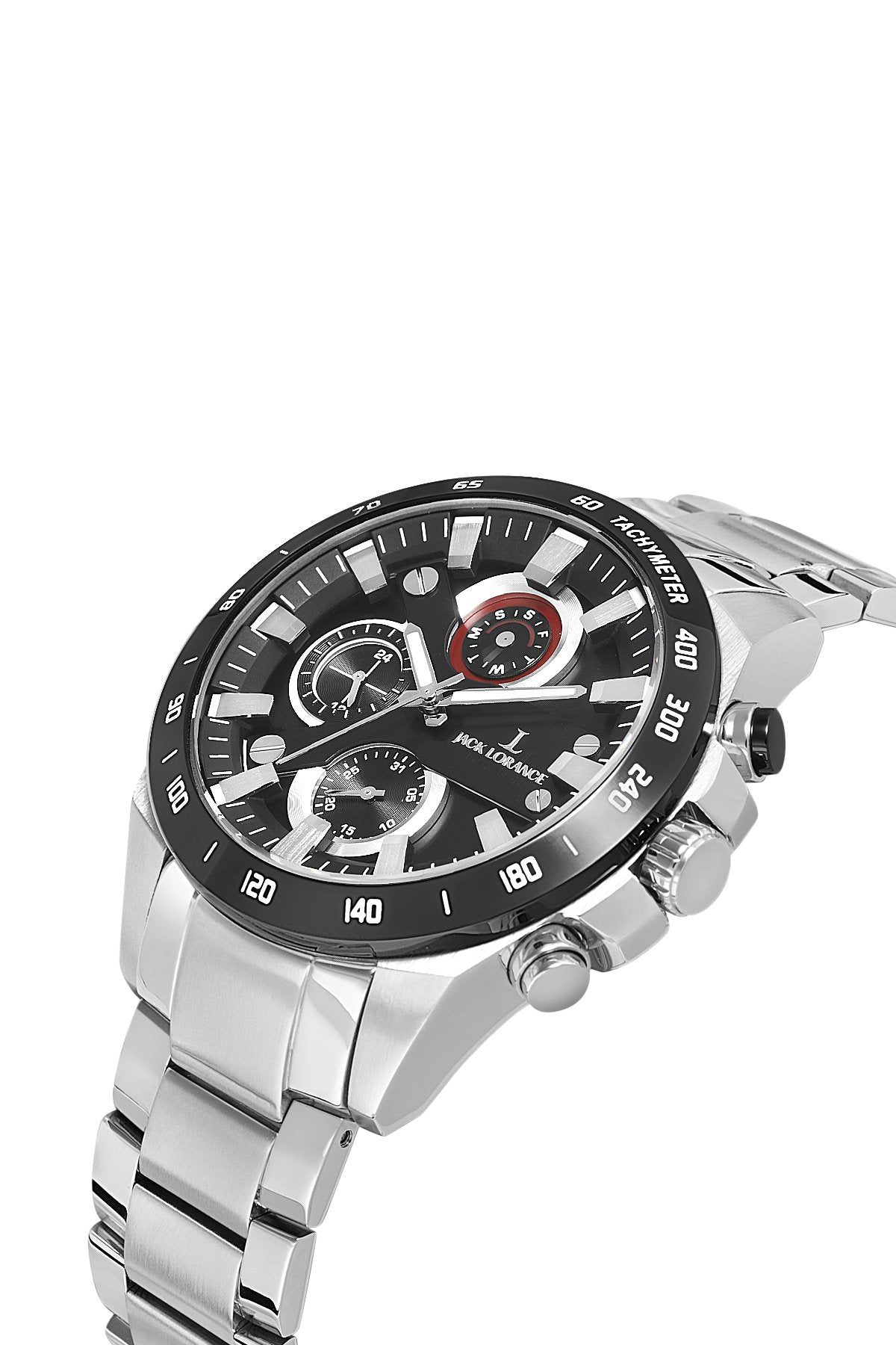 JCKJLS11712M.01 Siyah & Gümüş Çelik Erkek Kol Saati