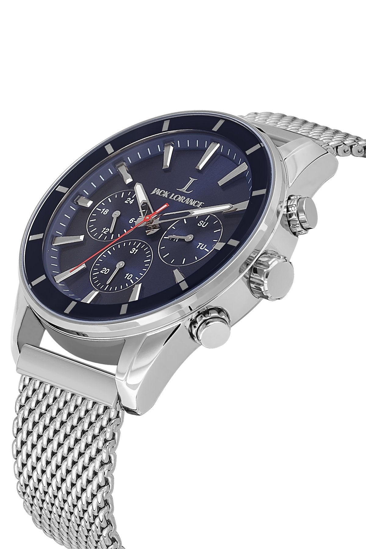JLS0406403  Lacivert & Gümüş  Çelik Erkek Kol Saati