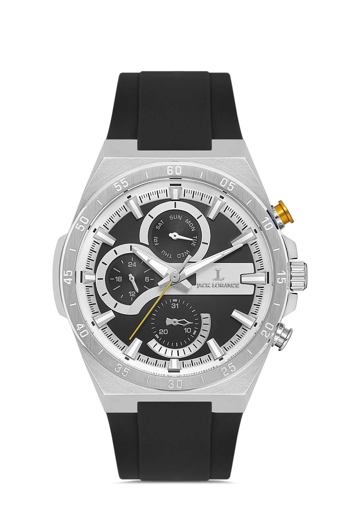 JLS04239S.01 Siyah & Gümüş Çelik Erkek Kol Saati