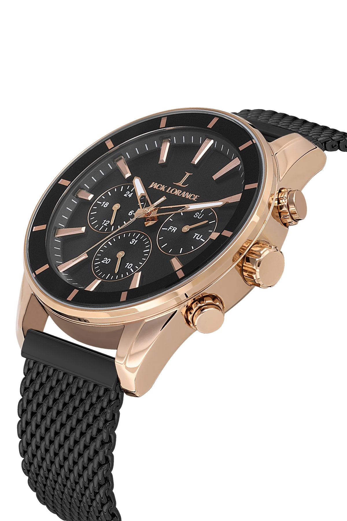 JLS0406402  Siyah & Rose  Çelik Erkek Kol Saati