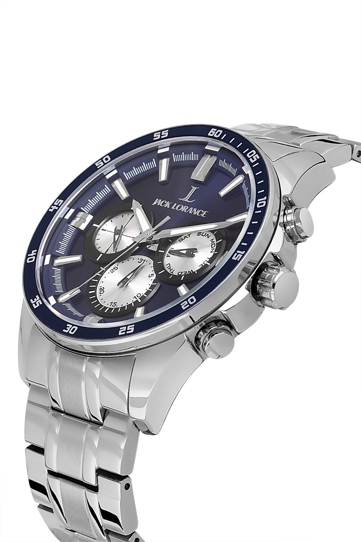 JLB0199102  Lacivert & Gümüş  Çelik Kordon Erkek Kol Saati