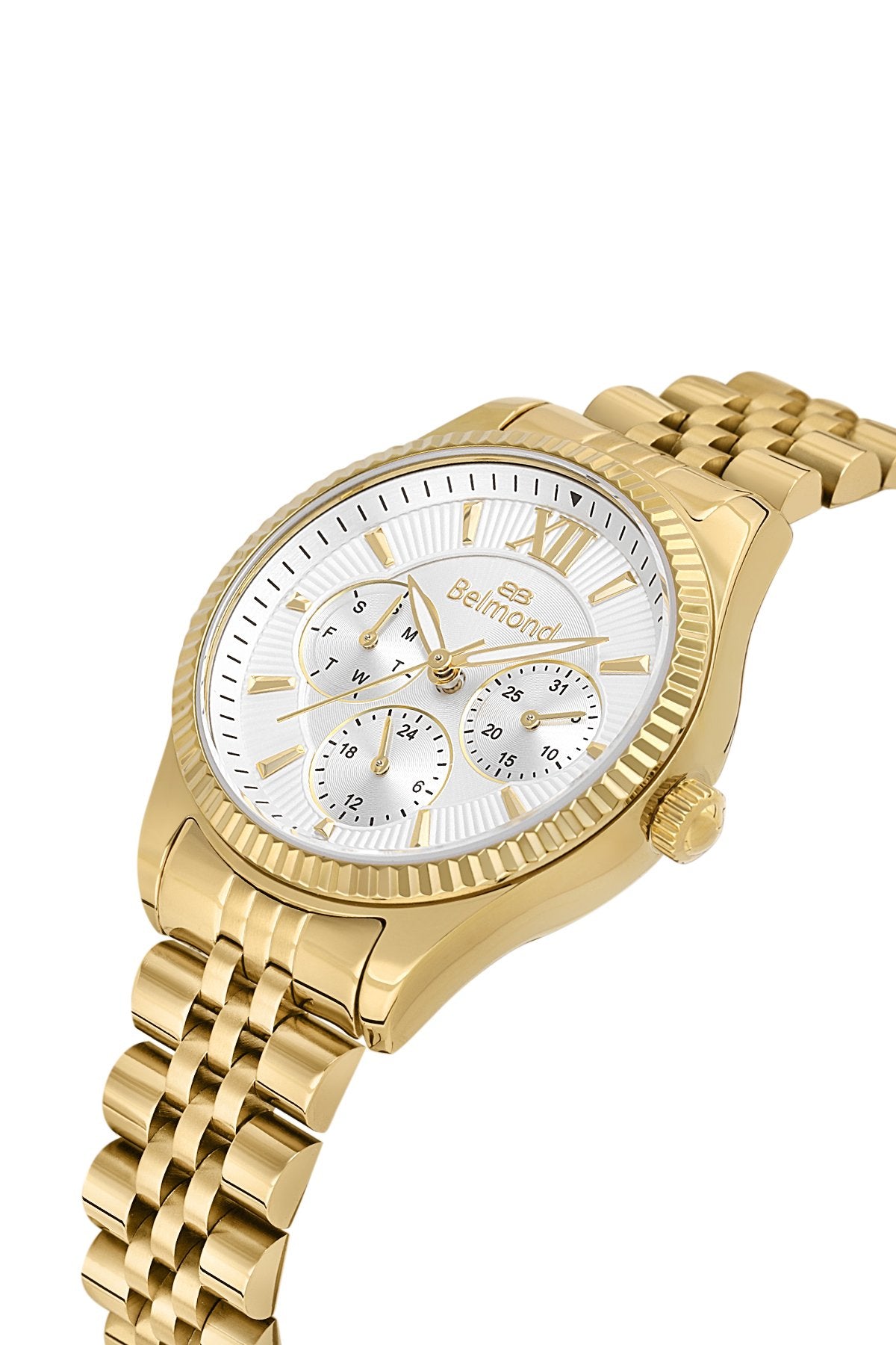 SRL1142.130 Beyaz & Altın Çelik Kordon Kadın Kol Saati