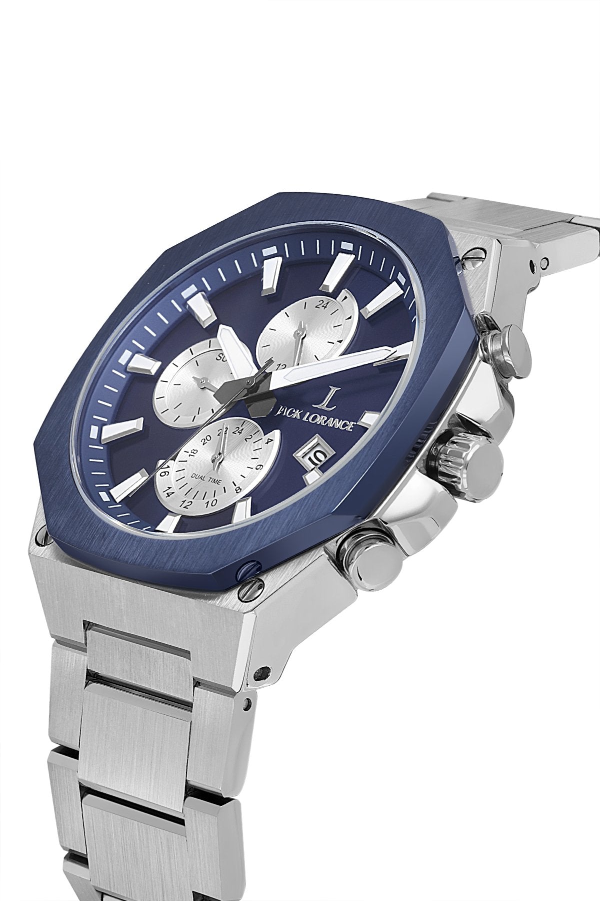 JLS0405702  Lacivert & Gümüş  Çelik Erkek Kol Saati