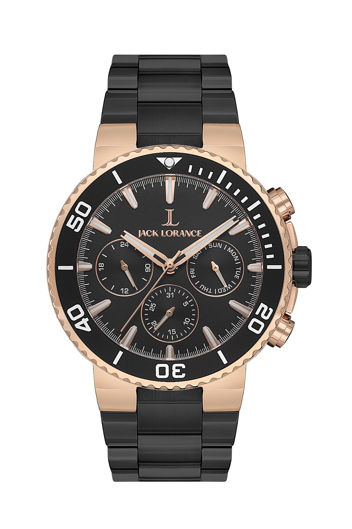 JLS0406202  Siyah & Rose  Çelik Erkek Kol Saati