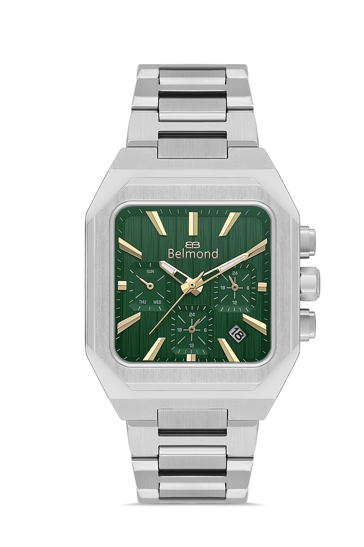 KNG1152.370 Gümüş & Lacivert Çelik Kordon Erkek Kol Saati