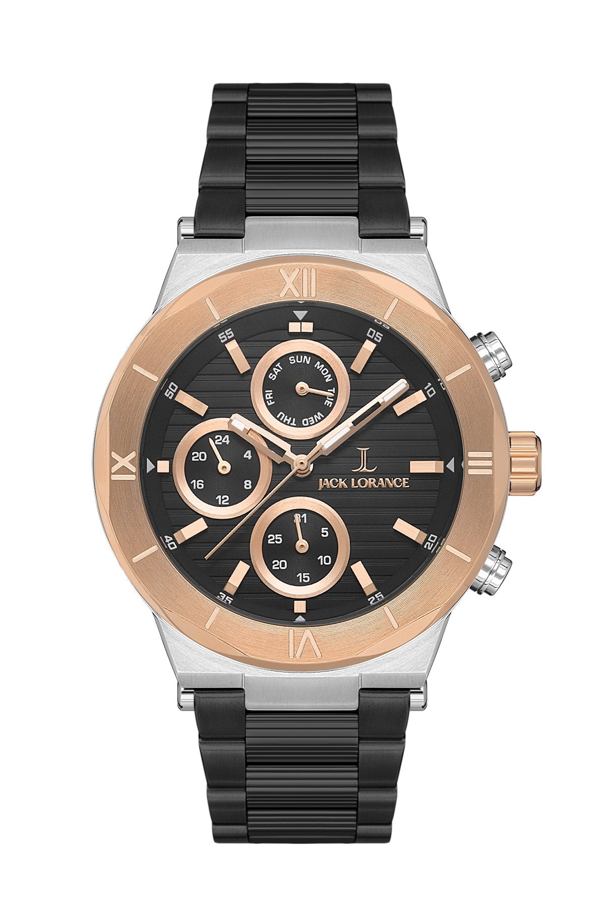 JLS0332204  Siyah & Rose  Çelik Erkek Kol Saati