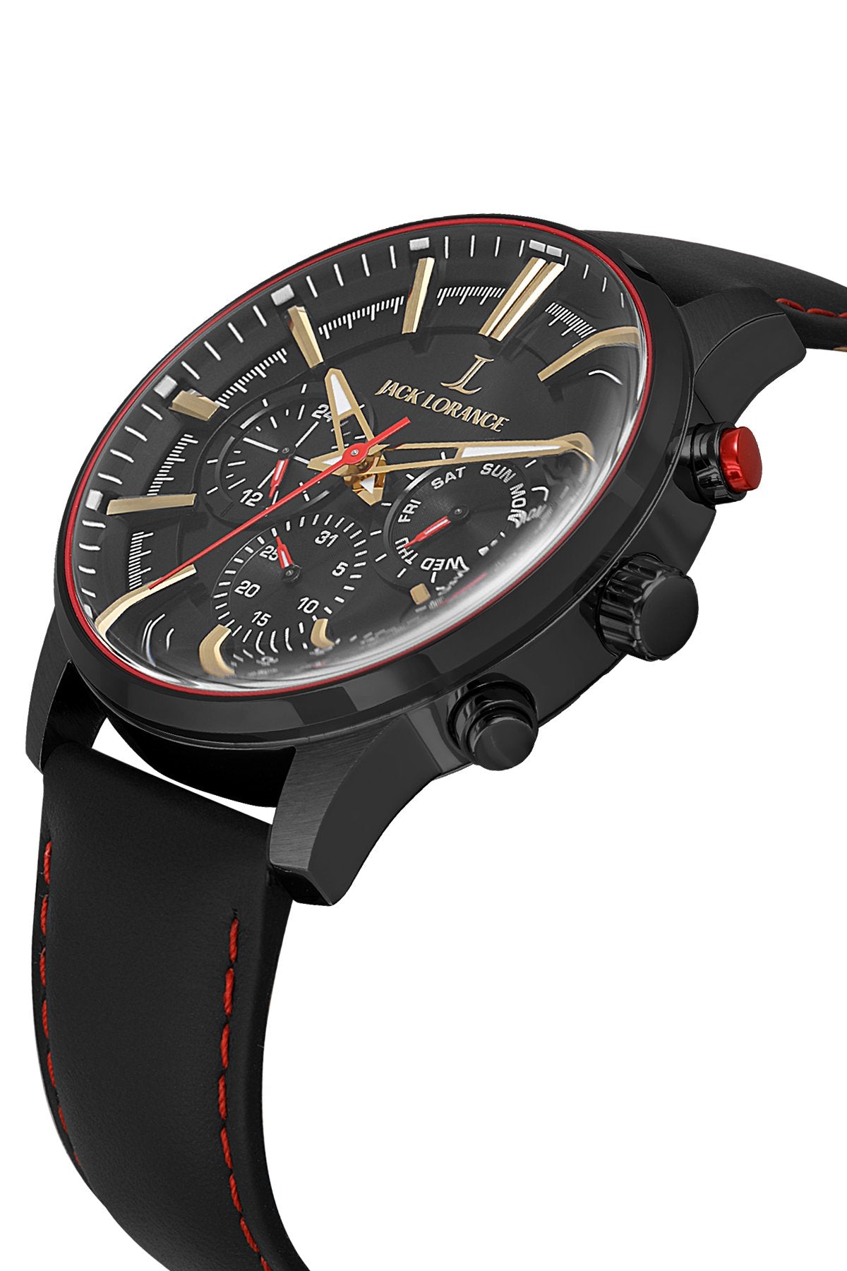 JLS0405903  Siyah & Kırmızı  Çelik Erkek Kol Saati