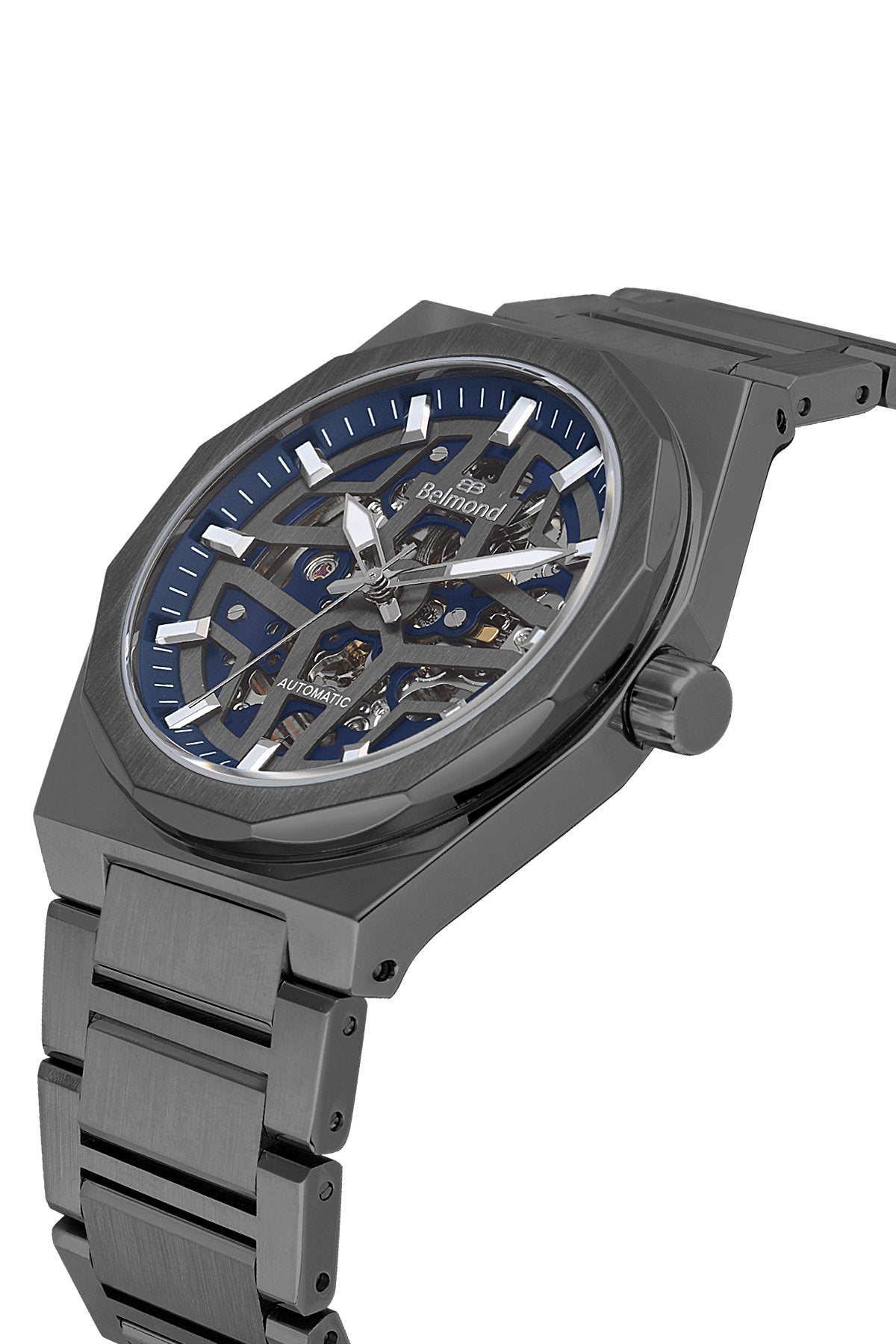 KNG1145.090 Siyah & Lacivert Çelik Kordon Erkek Kol Saati