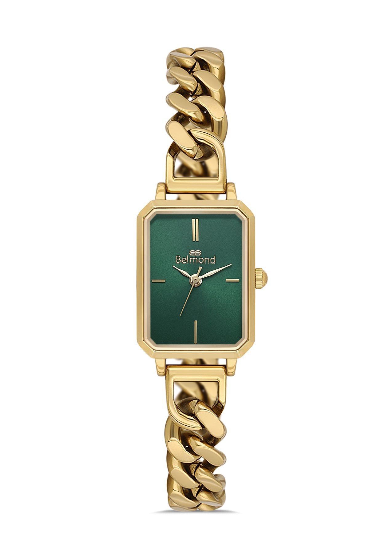 SRL1158.180 Altın & Yeşil Çelik Kordon Kadın Kol Saati