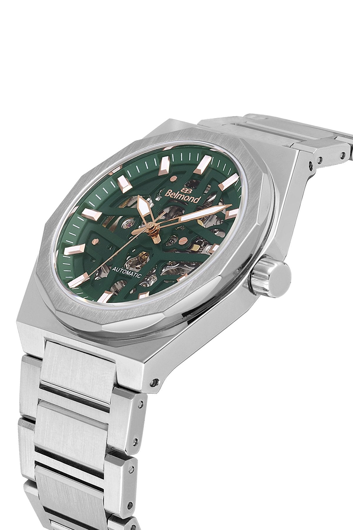 KNG1145.370 Yeşil & Gümüş Çelik Kordon Erkek Kol Saati