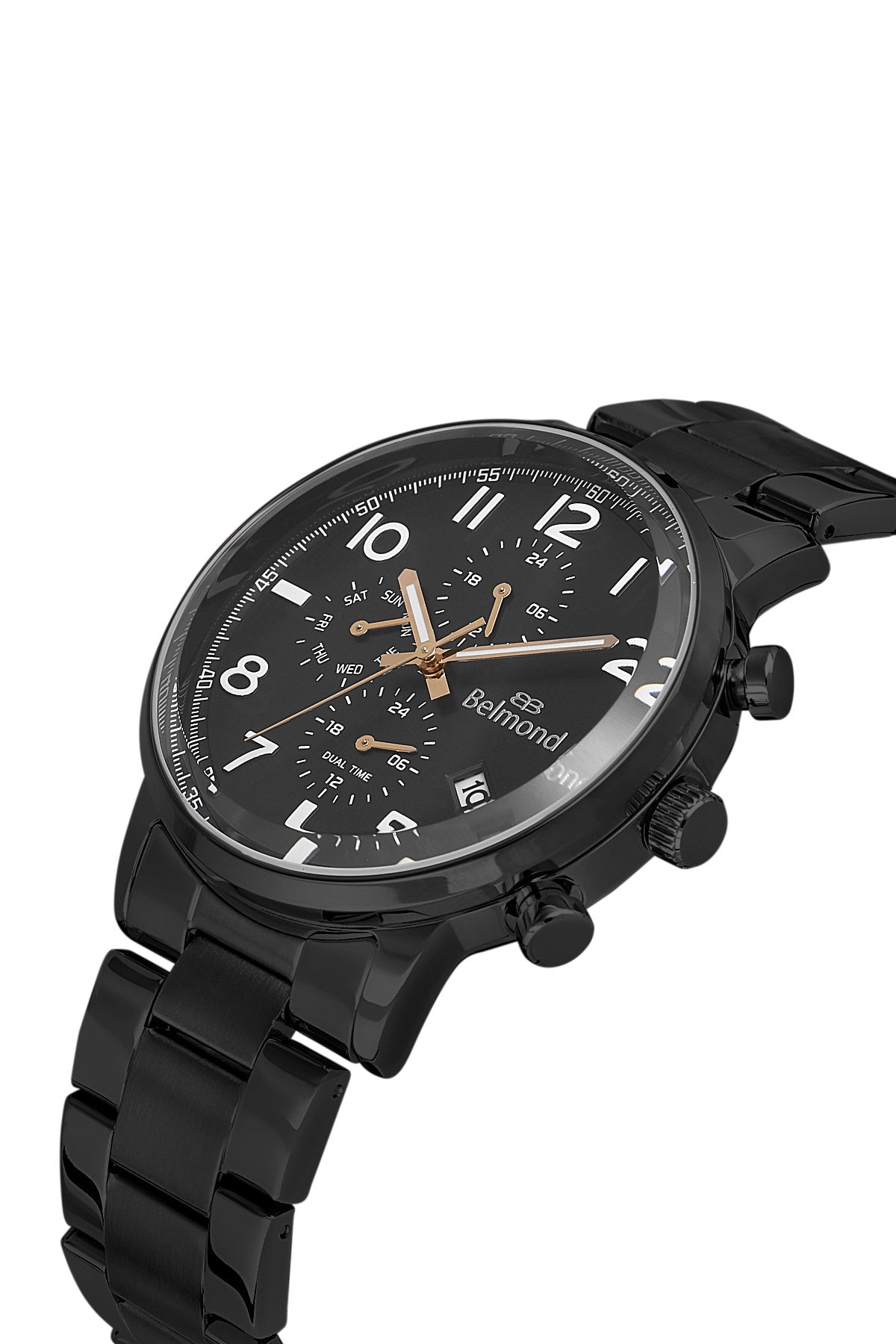 KNG1149.650 Siyah & Rose Çelik Kordon Erkek Kol Saati